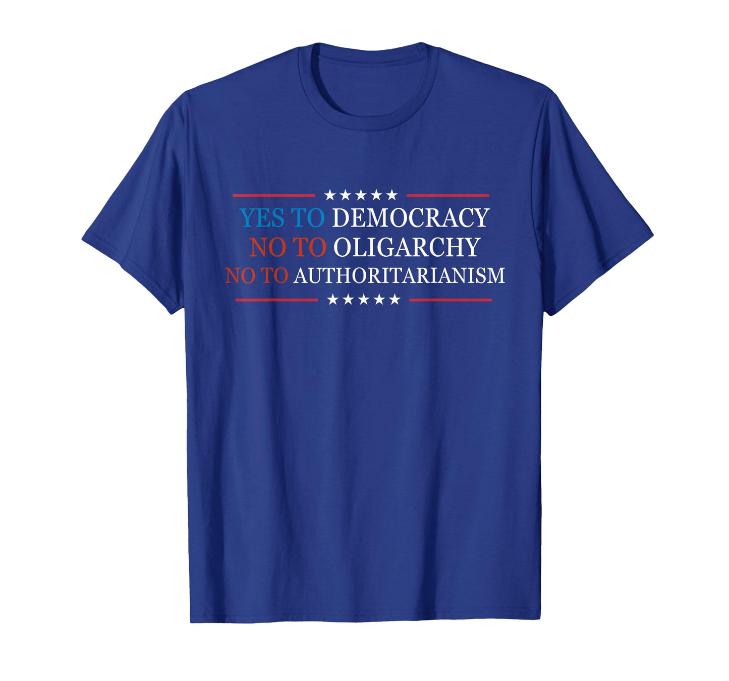Yes To Democracy No To Oligarchy Bernie Sanders Quote T-Shirt