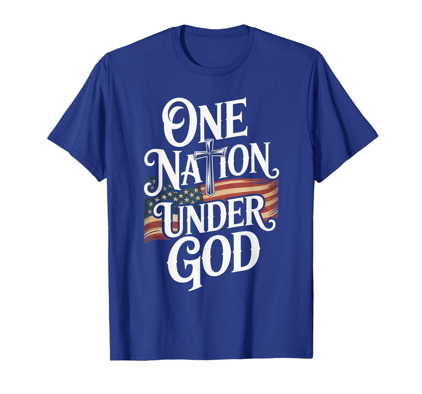 One Nation Under God July 4th Christian Patriotic T-Shirt