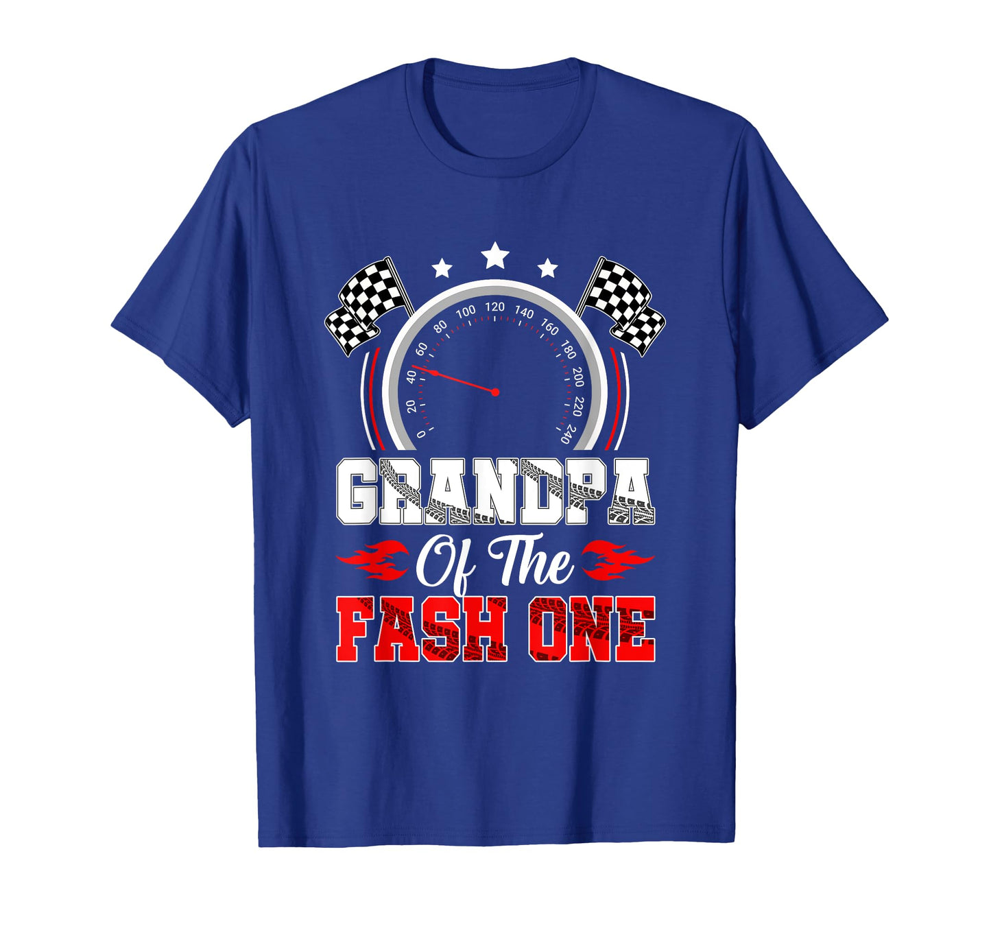 Grandpa Of The Fast One 1St Birthday Racing Car Family T-Shirt