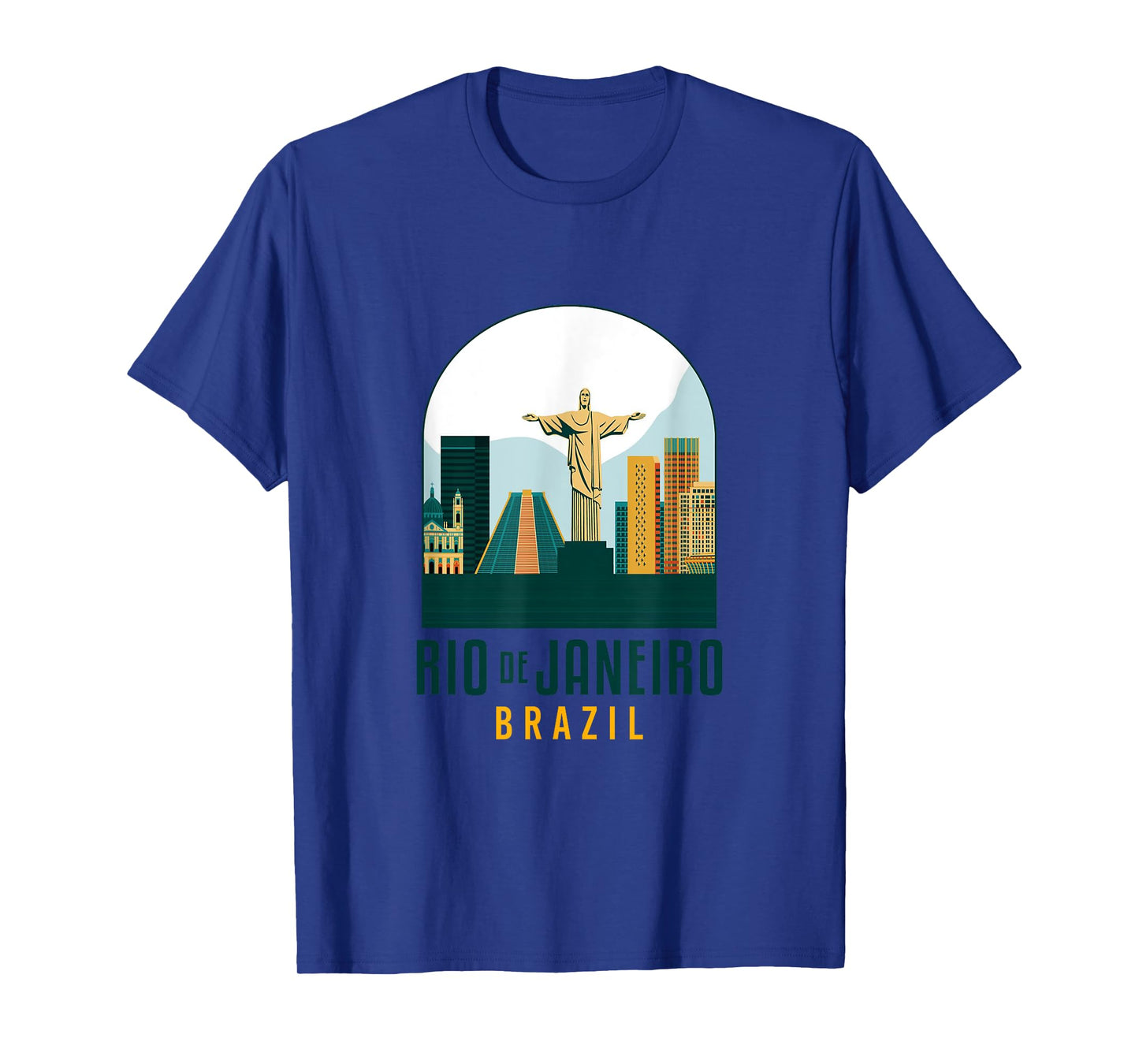 Rio De Janeiro Brasil Traveling Christ The Redeemer Travel T-Shirt