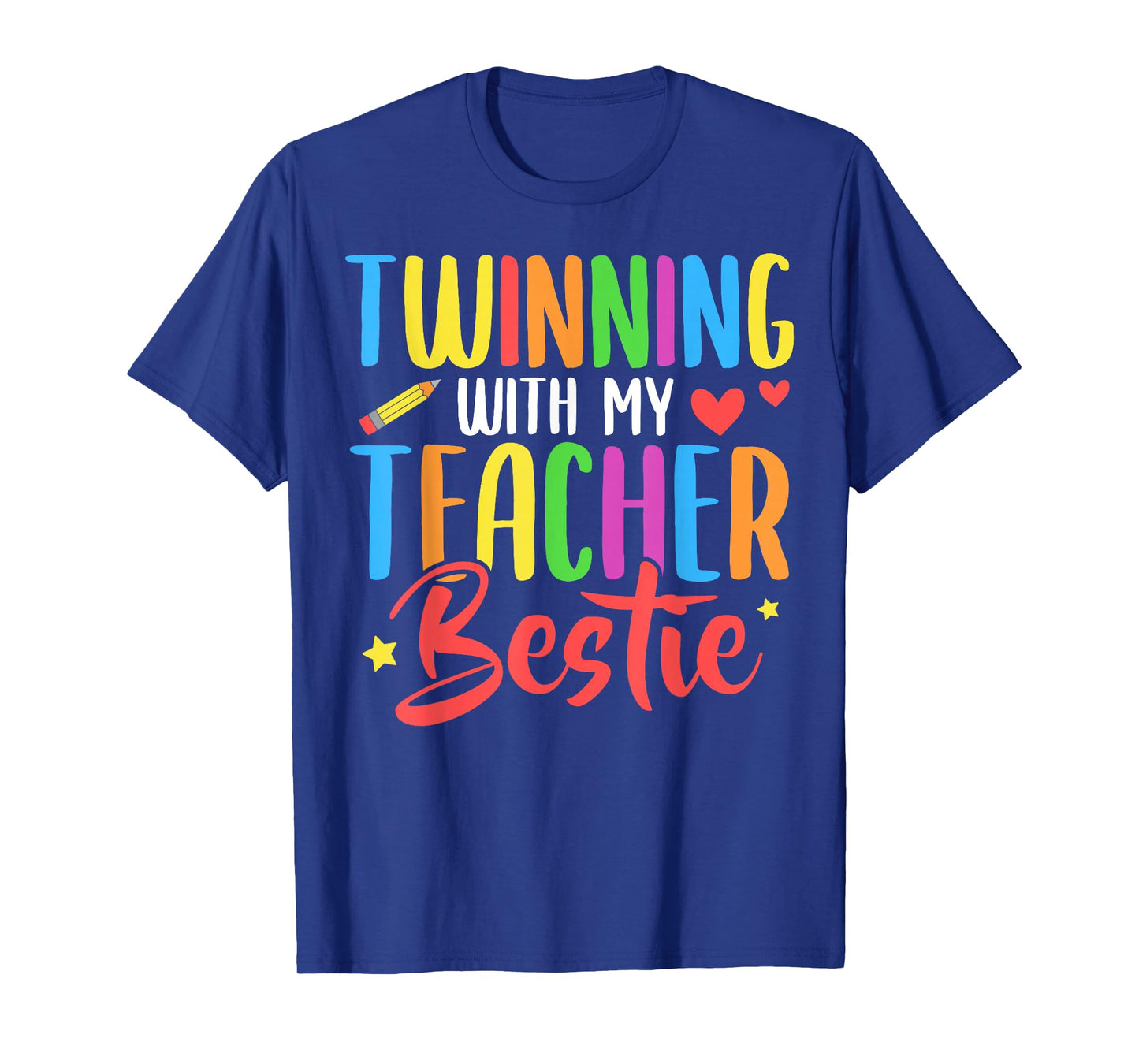 Twinning With My Teacher Bestie Twin Day Matching T-Shirt
