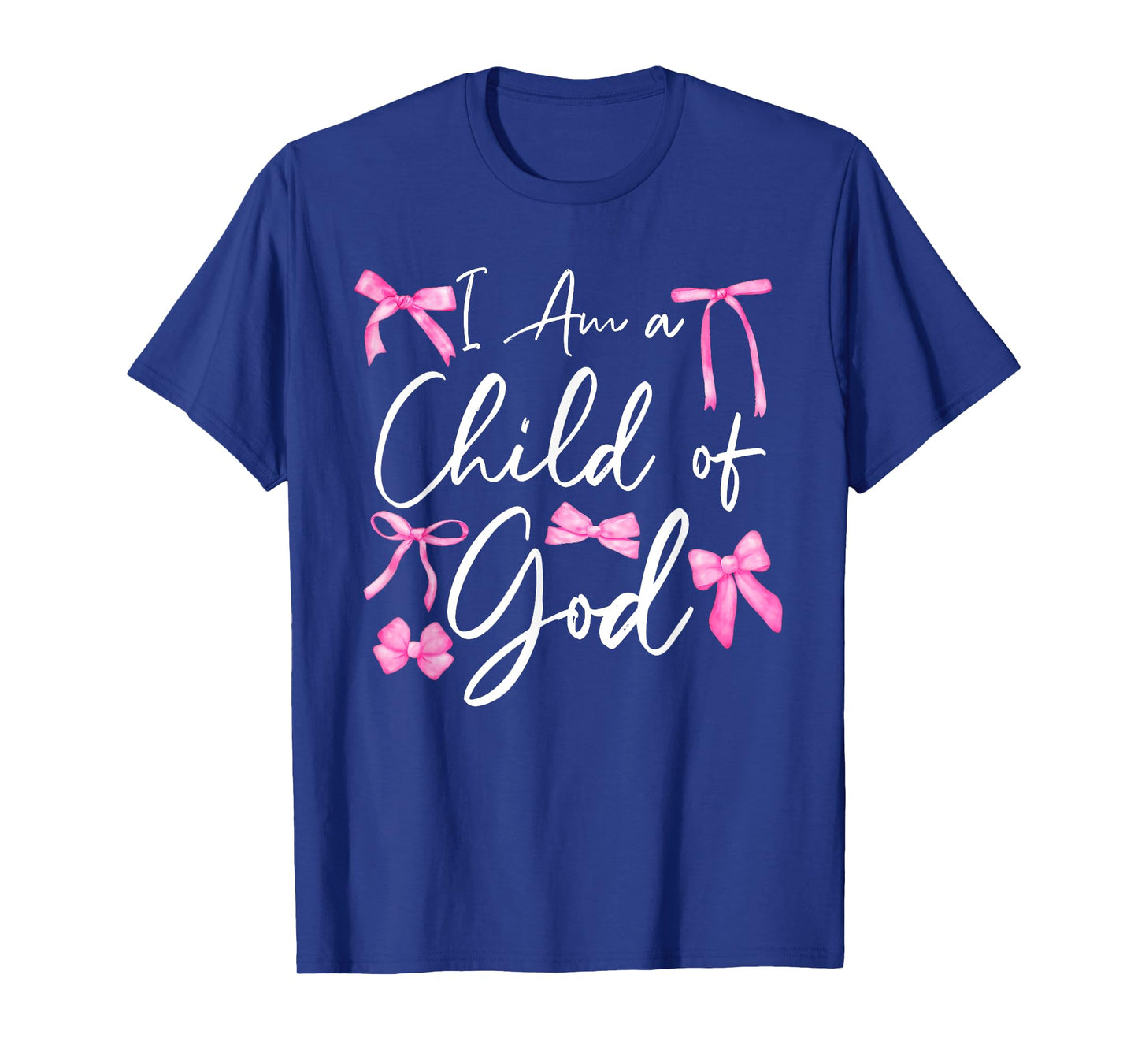 Cute Coquette Bow Christian Bible I Am a Child of God T-Shirt