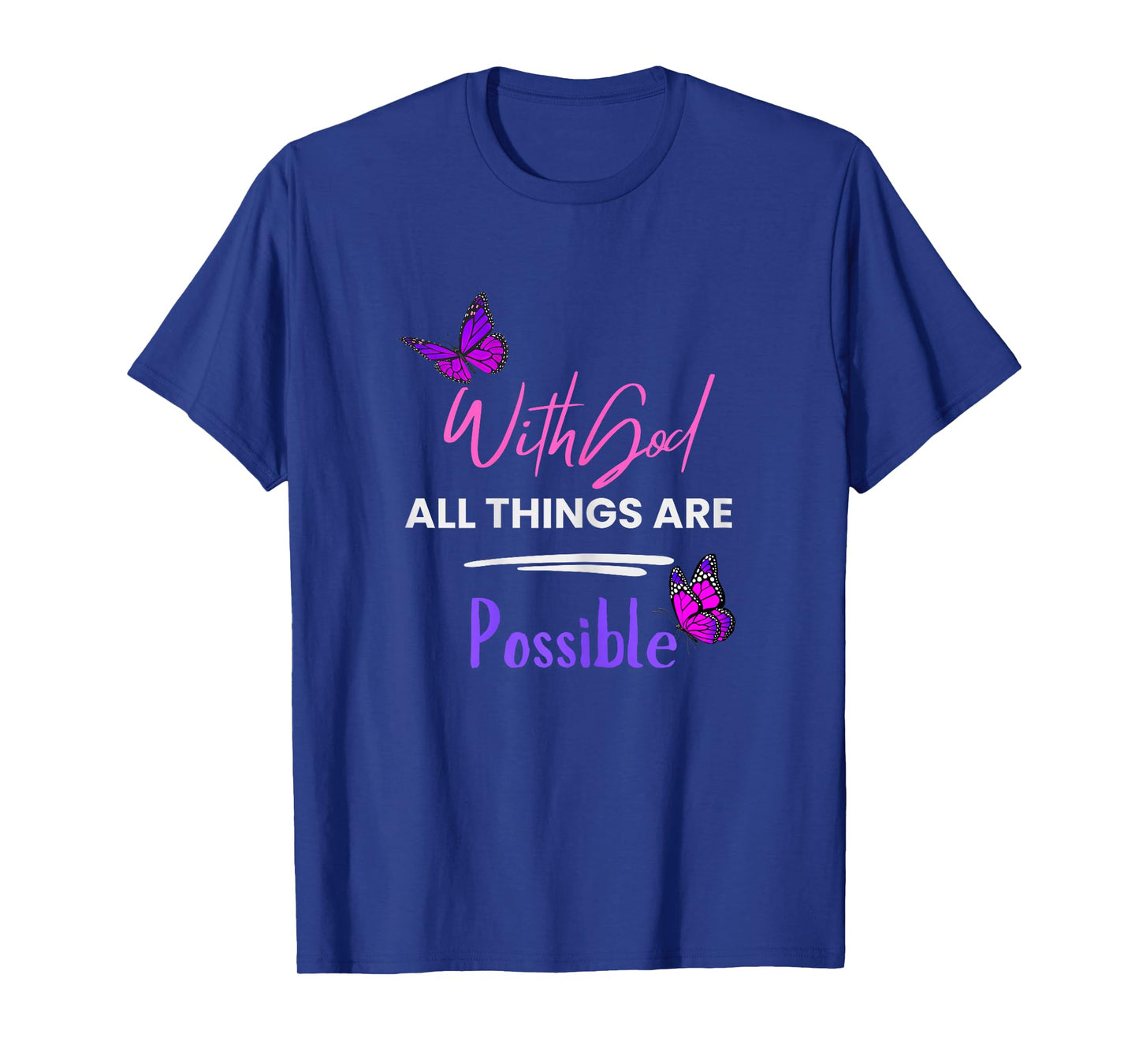 with God All Things are Possible by Designer Jaziz Gutierrez T-Shirt
