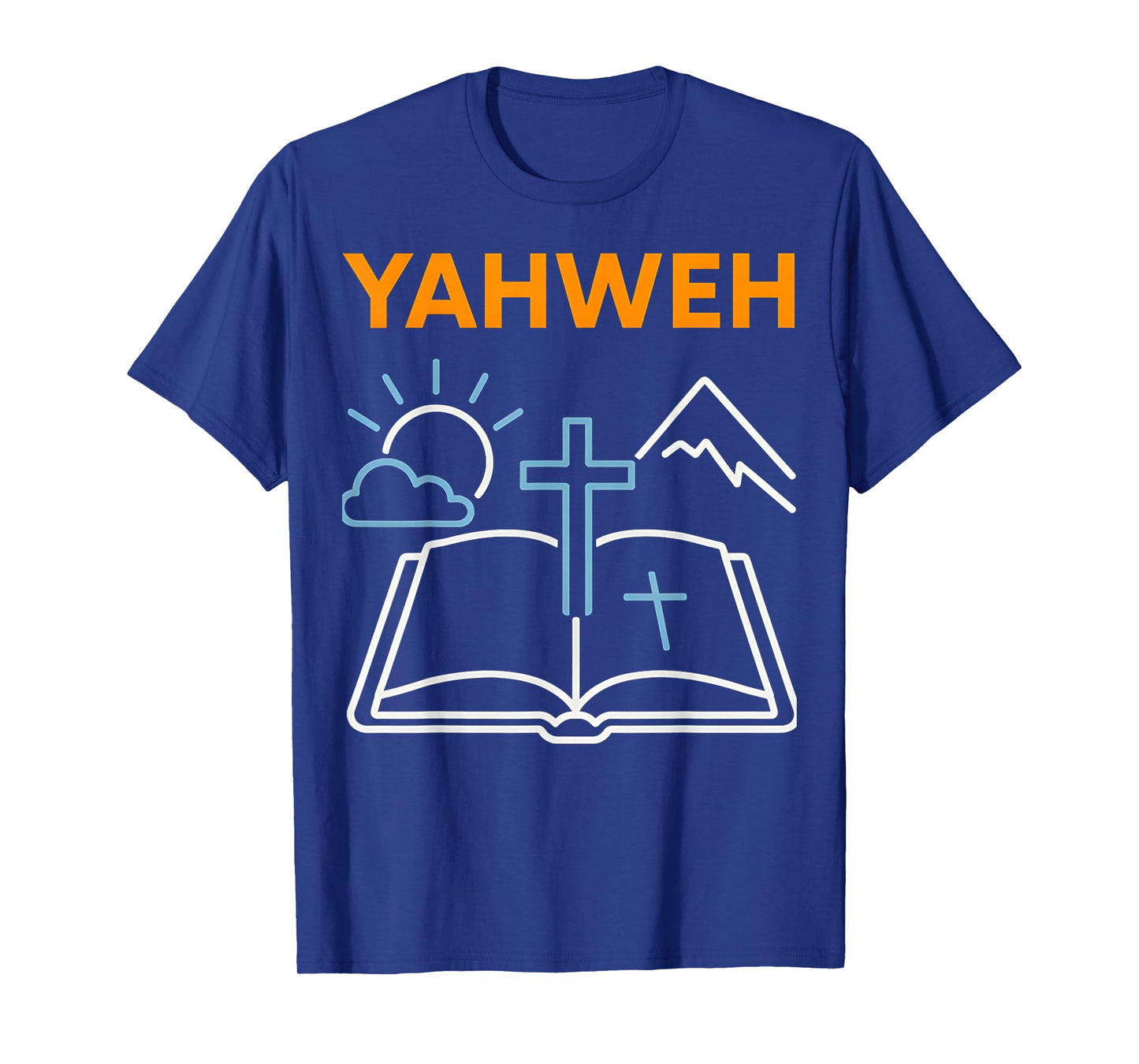 Bible Verse Yahweh Vintage Mens Christian Faith T-Shirt