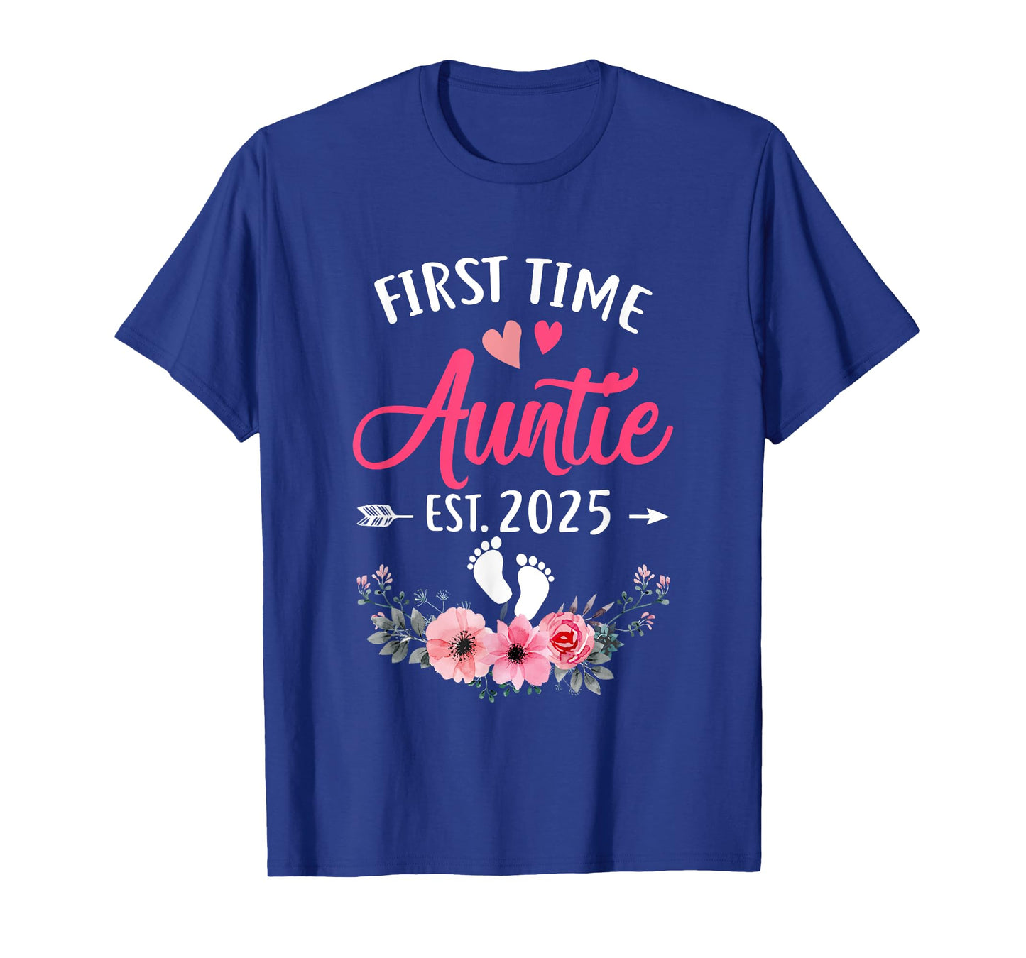 First Time Auntie Promoted To Auntie Est 2025 Mothers Day T-Shirt