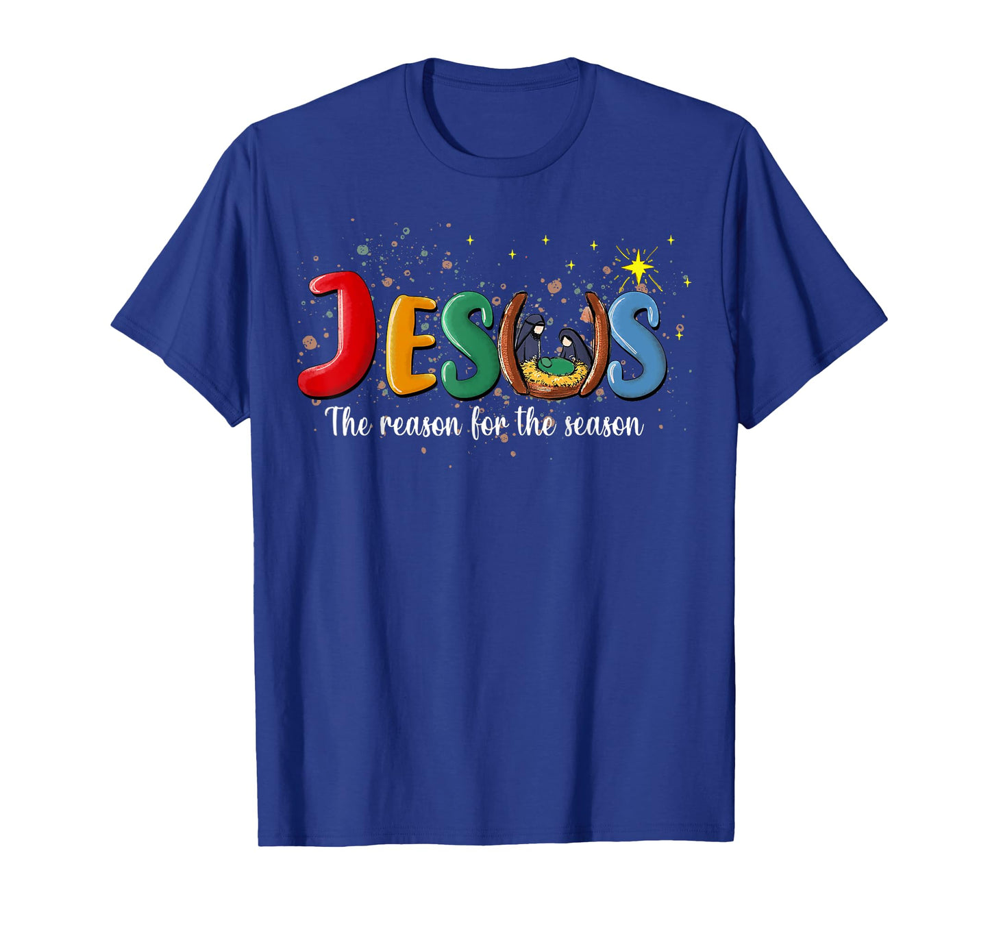Christian Jesus The Reason Christmas Holiday Season Xmas Tee T-Shirt
