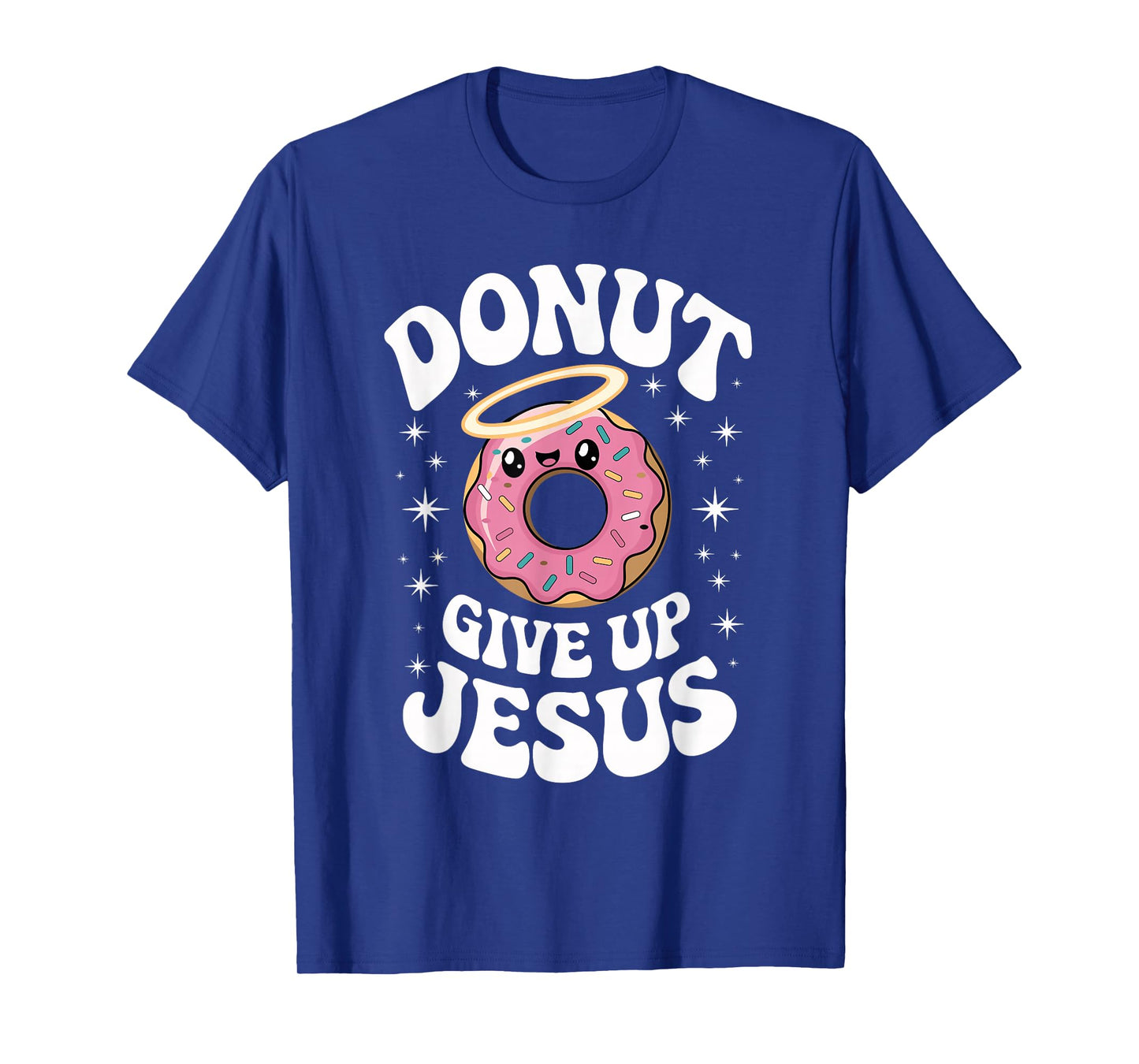 Funny Christian Donut Cute Faith Humor Retro Jesus Art T-Shirt