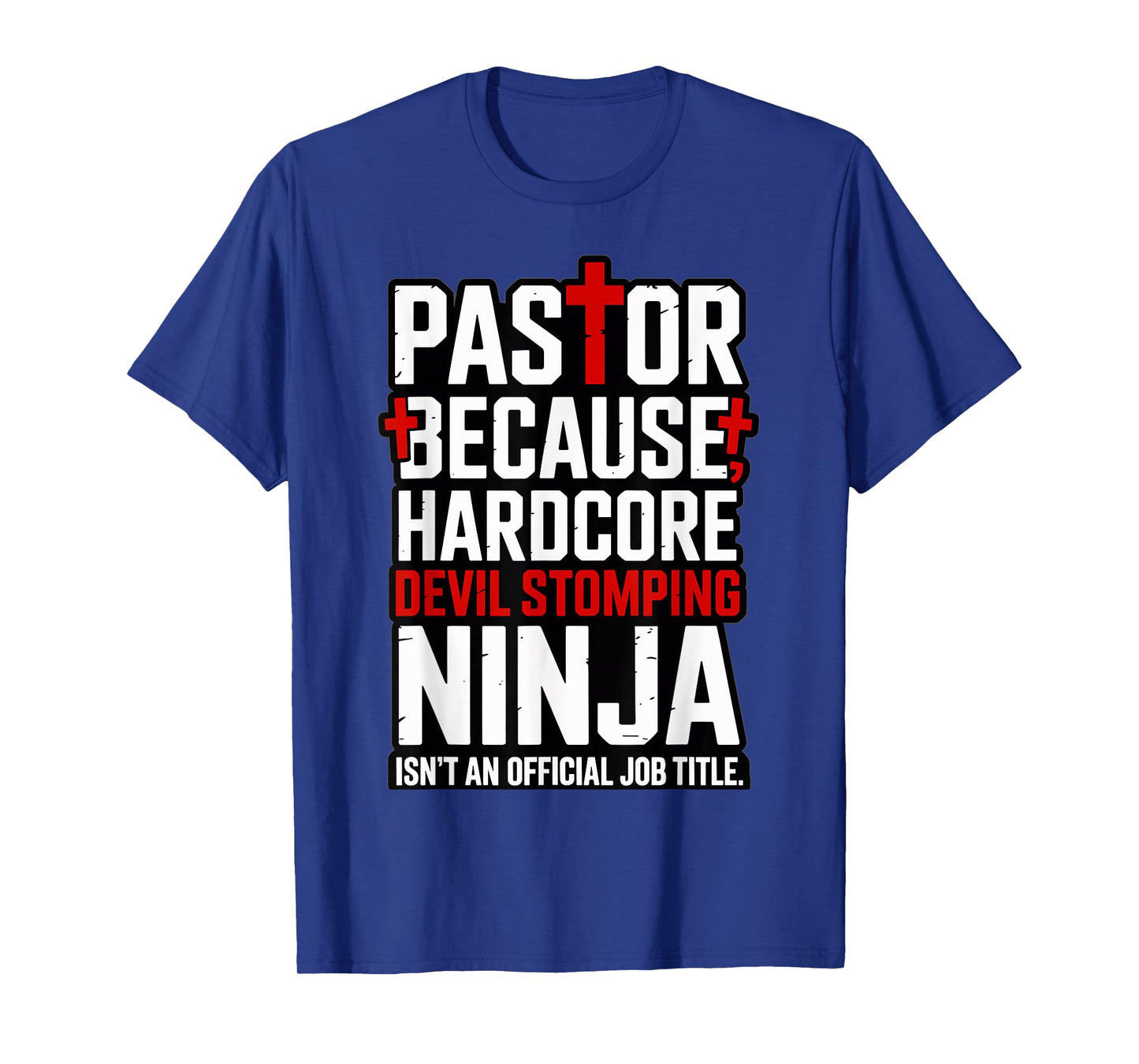 Pastor Hardcore Devil-Stomping Ninja Funny T-Shirt