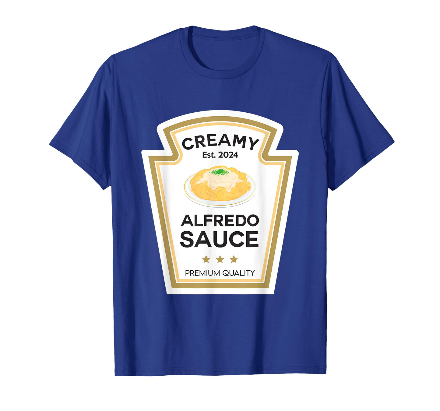 Creamy Alfredo Sauce Condiment With Jesus Christian Family T-Shirt