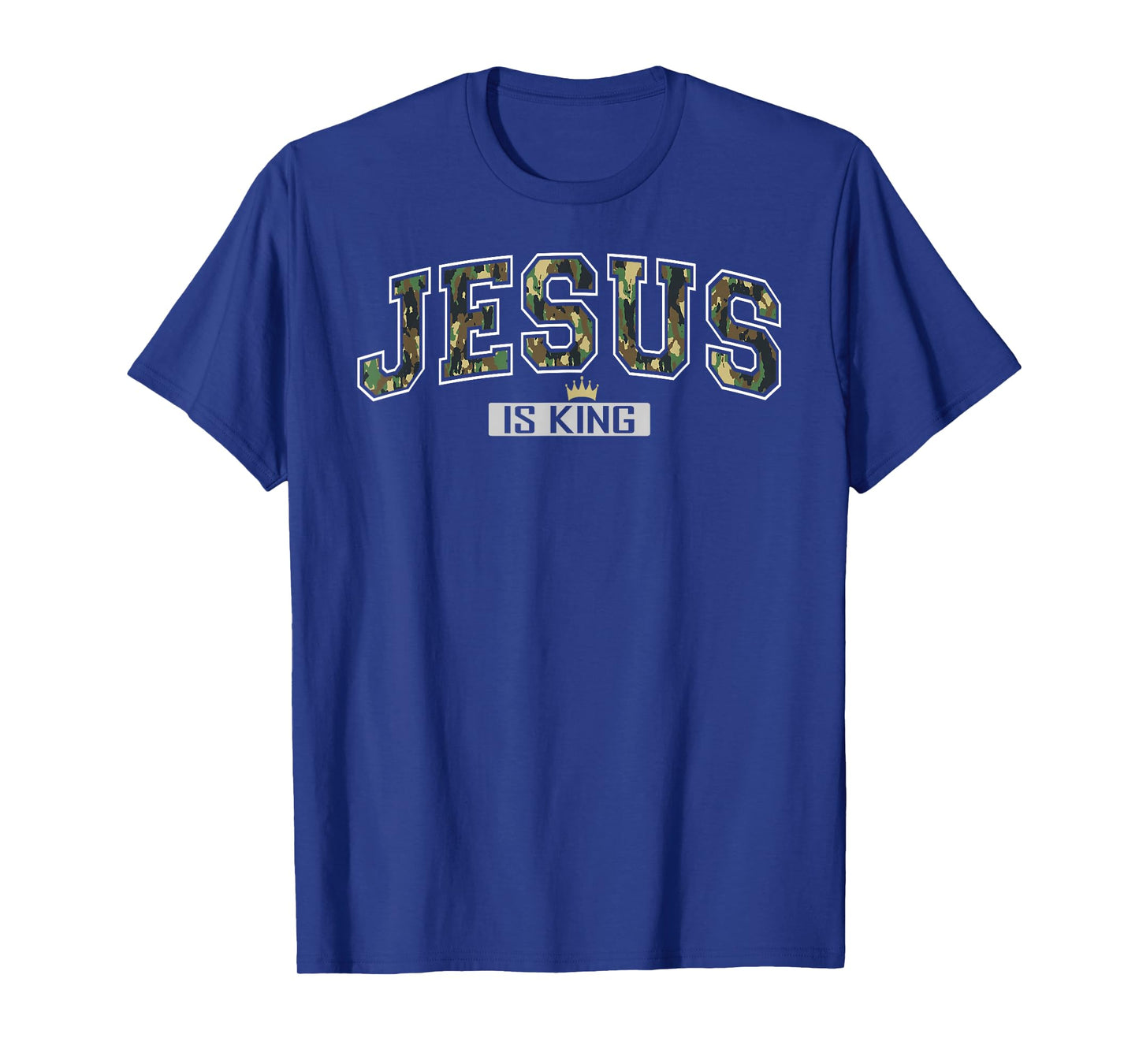 Jesus is King Christian Cross God Faith Bible Religious Pray T-Shirt