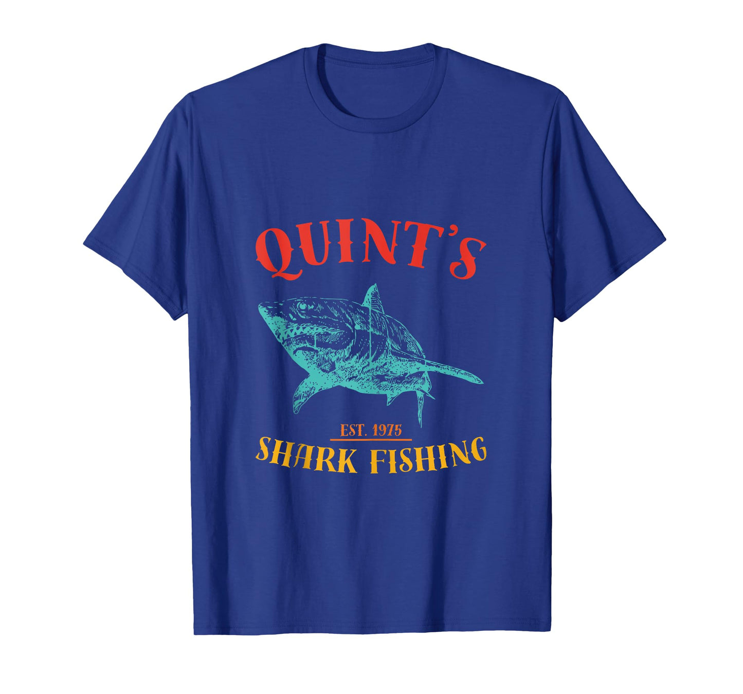 Quint’s Shark est. 1975 Fishing Funny Retro Fishing Tank Top