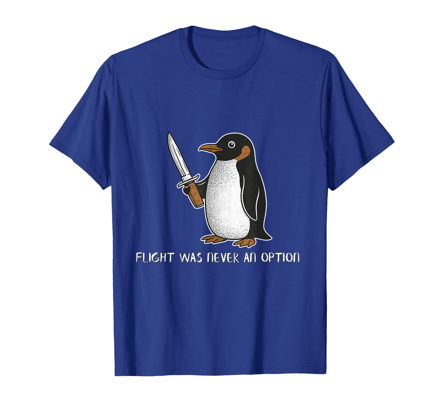 Funny Penguin Meme Dad Joke Sarcastic Flight Fight Cute Bird T-Shirt