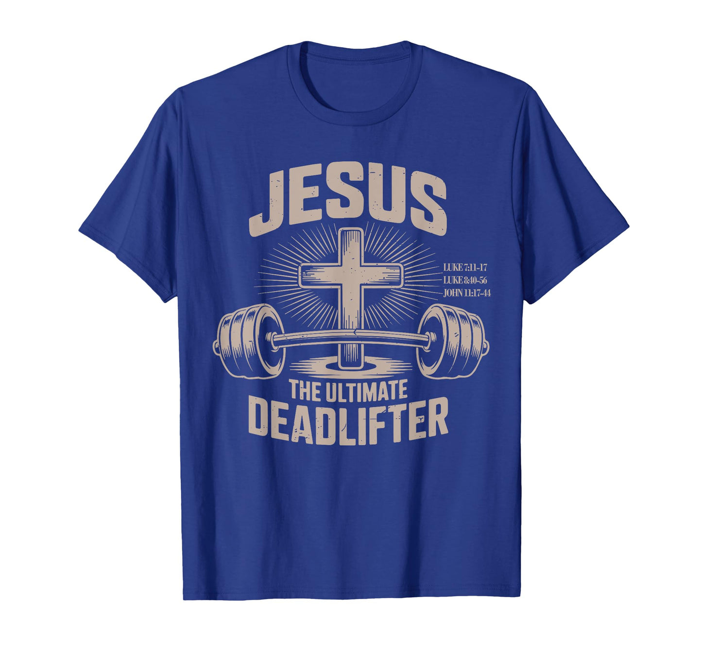 Jesus The Ultimate Deadlifter Muscle Kid Funny Christian Gym T-Shirt