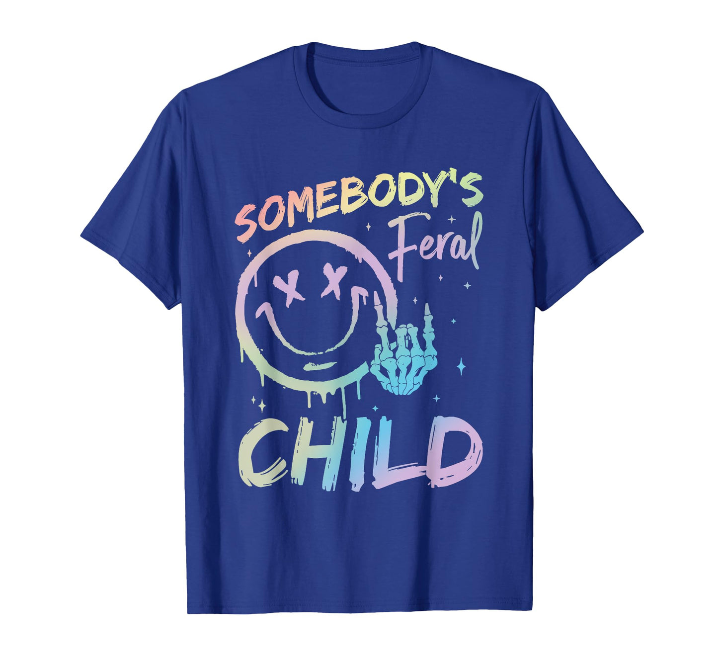 Tie Dye Somebody's Feral Child Toddler Girl and Boy T-Shirt