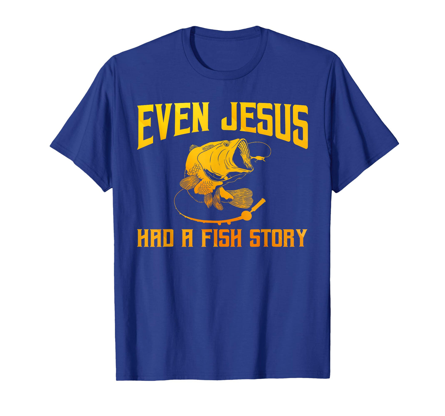 Funny Jesus Fish Art For Men Women Fisherman Fisher Fishing T-Shirt