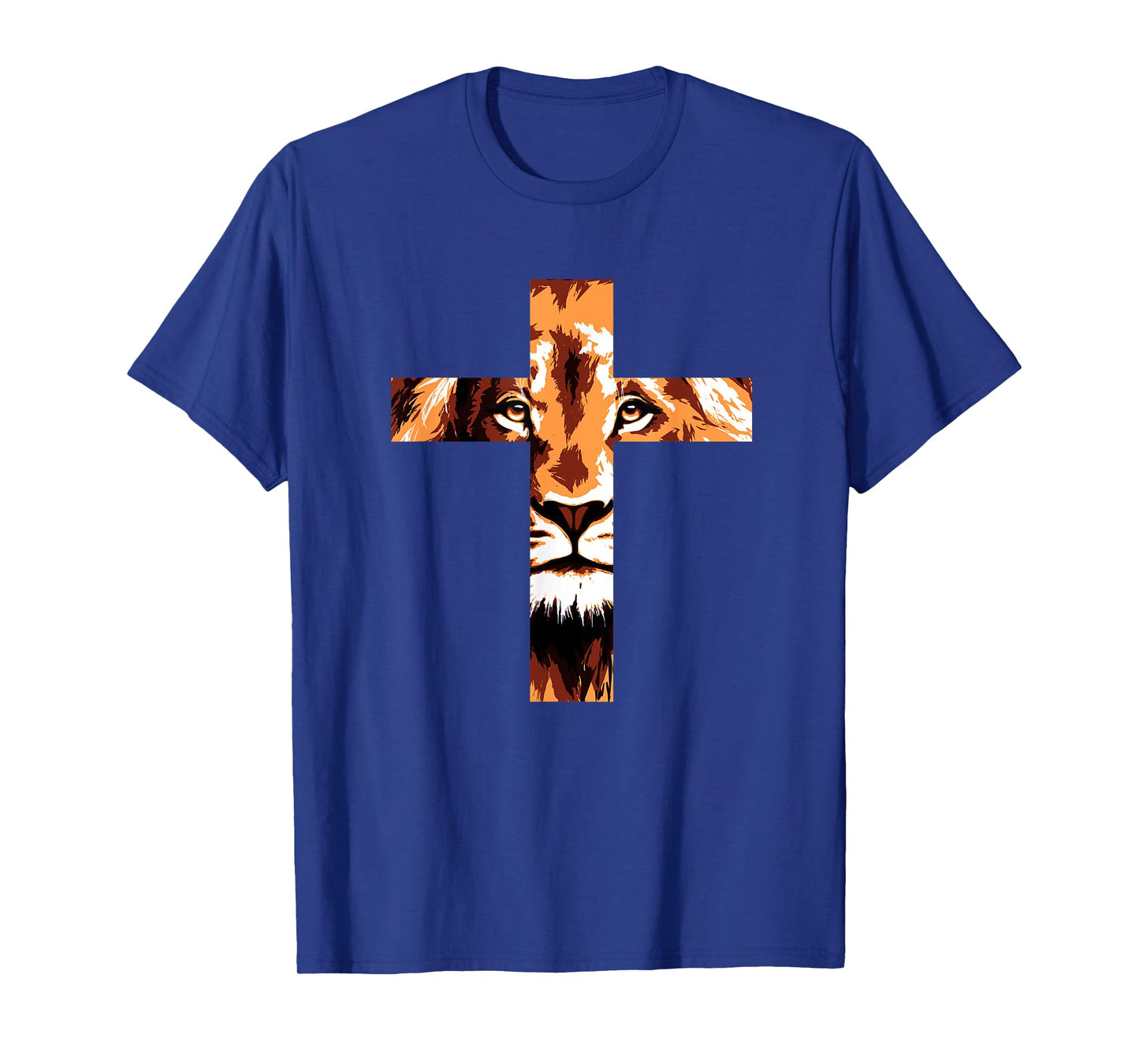 Chirstian Cross Lion Judah Jesus God Faith T-Shirt
