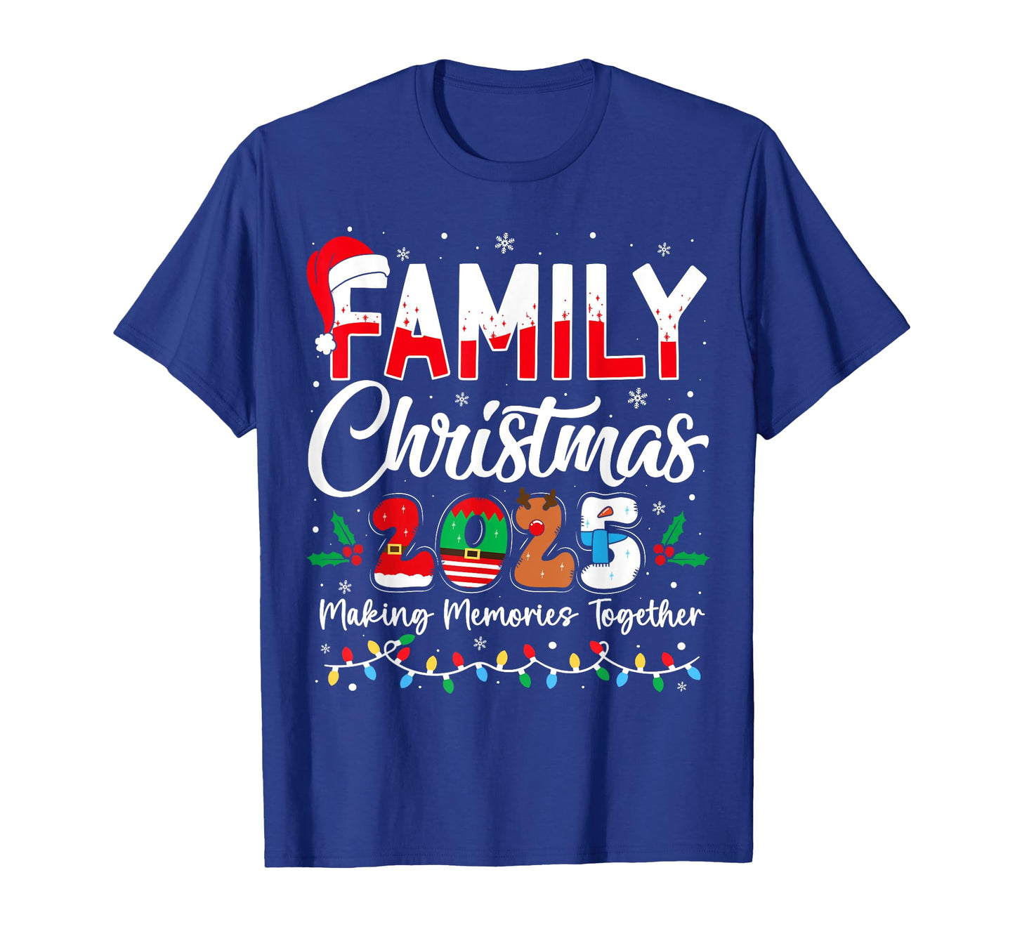 Family Christmas 2025 Matching Outfit Xmas Squad Santa T-Shirt