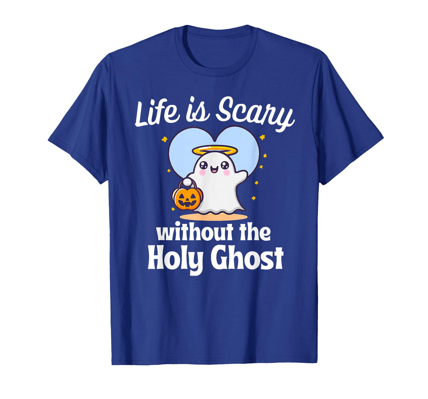 Funny Holy Ghost Halloween Costume Christian Faith Kids Mom T-Shirt