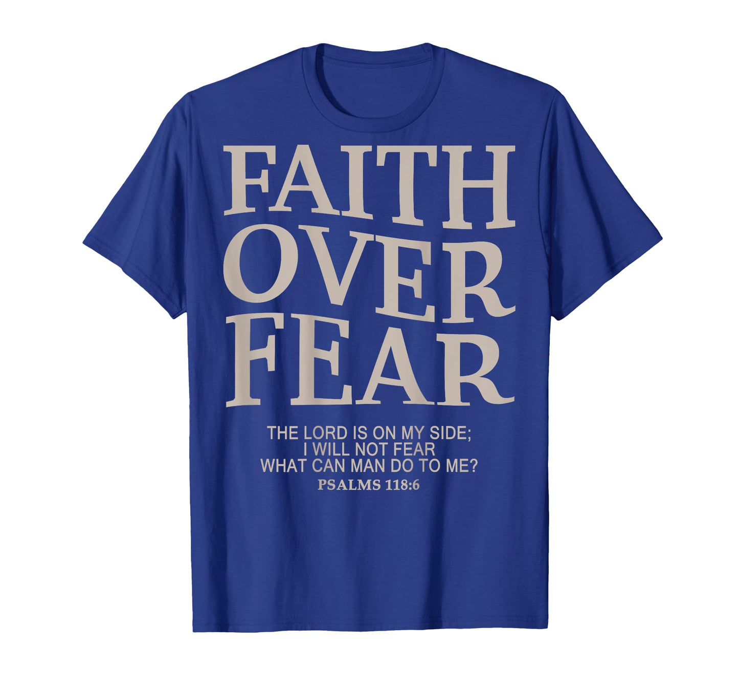 Girl Teen Faith Over Fear Cute Jesus Christian Women Dad Men T-Shirt