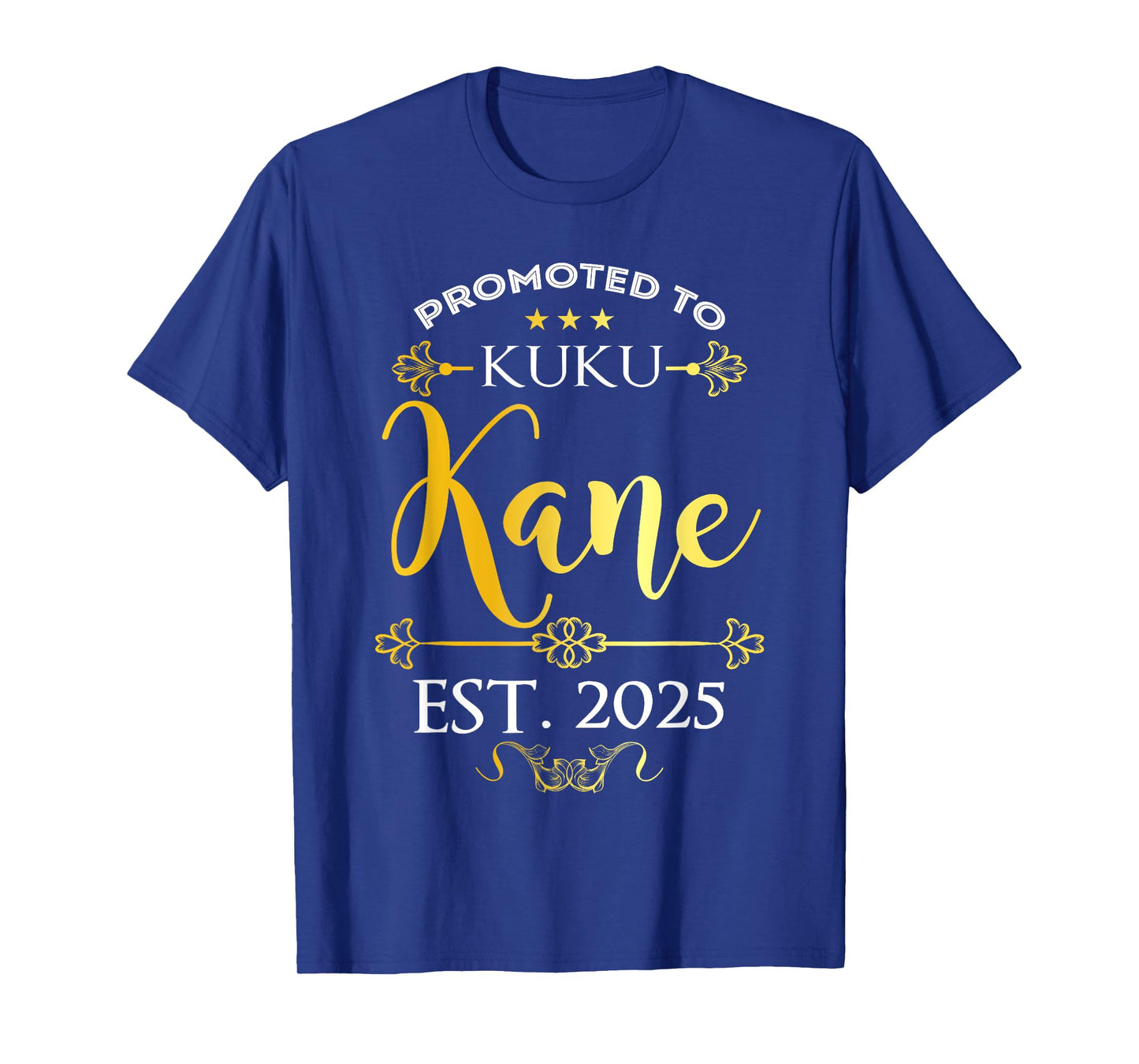 Promoted to Kuku Kane Est 2025 Decor New Grandpa Announce T-Shirt
