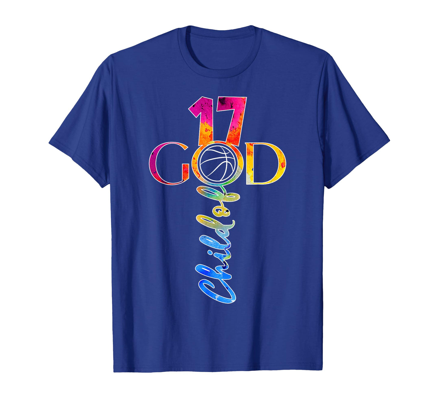 JESUS 17 YEARS CHILD OF GOD BASKETBALL 17TH BIRTHDAY T-Shirt