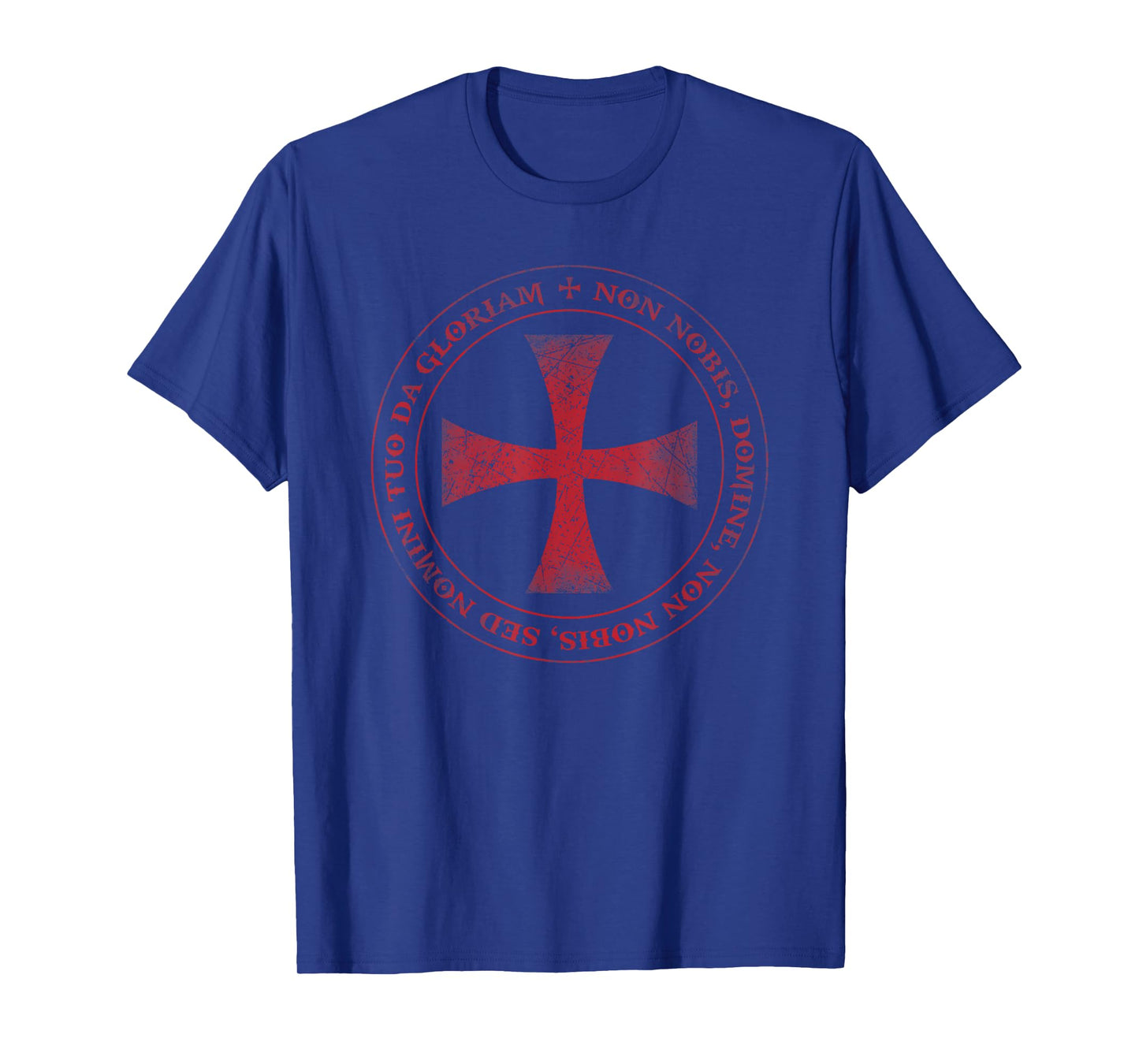 The Knights Templar Cross Motto Crusader Christian T-Shirt