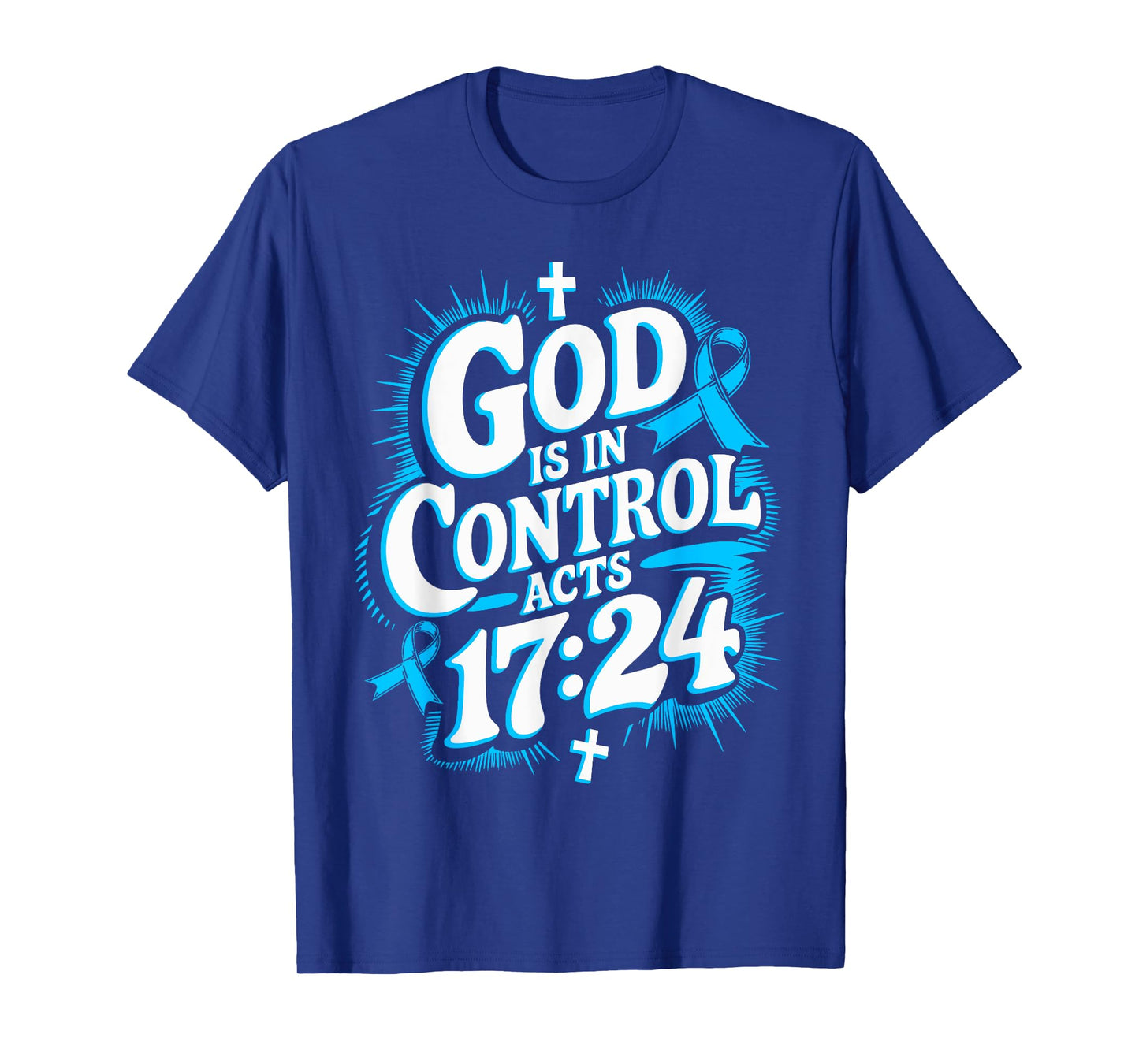 God Is In Control Survivor Prostate Cancer Awareness T-Shirt
