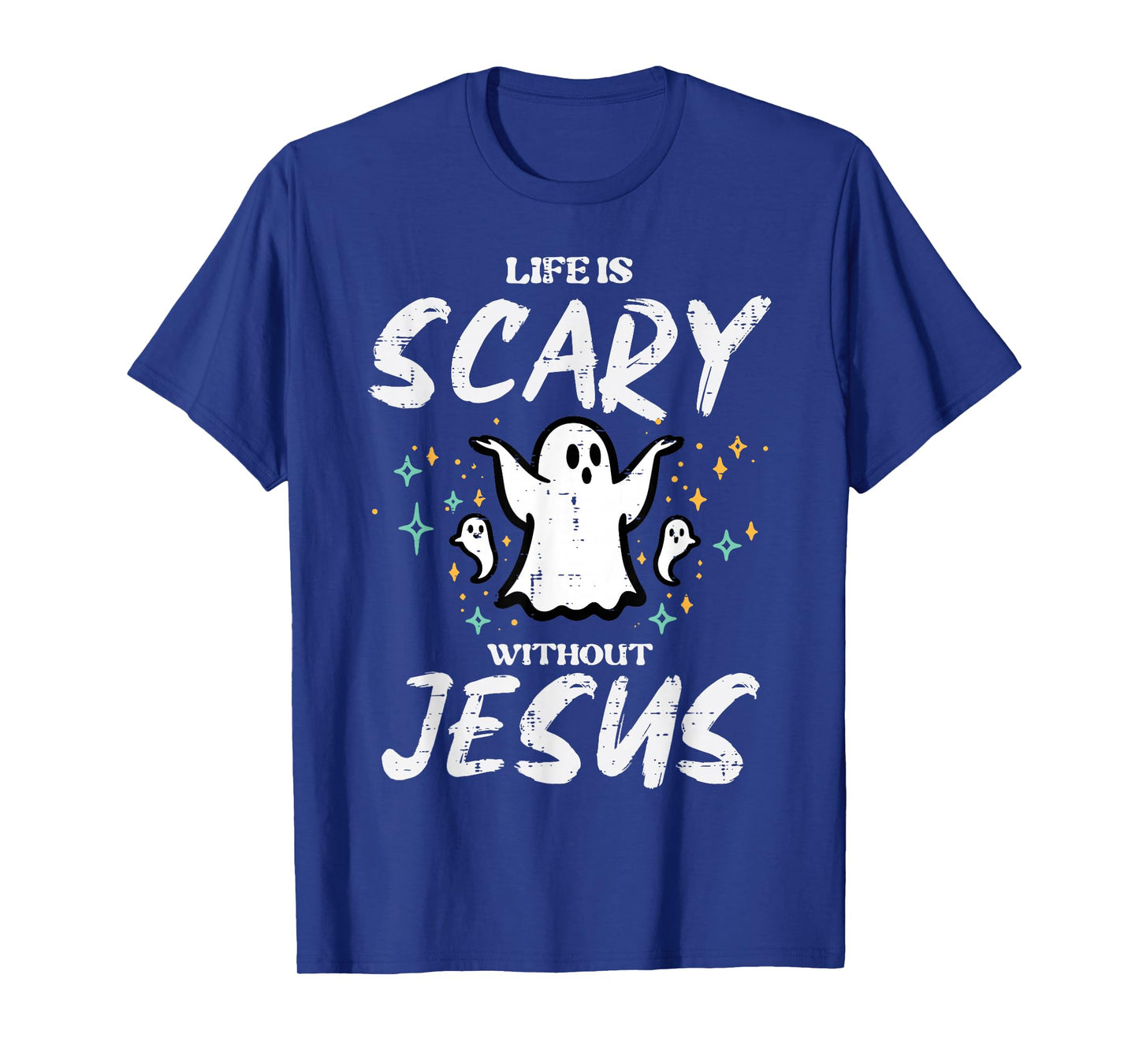 Halloween Life Scary Without Jesus Christian Costume Women T-Shirt