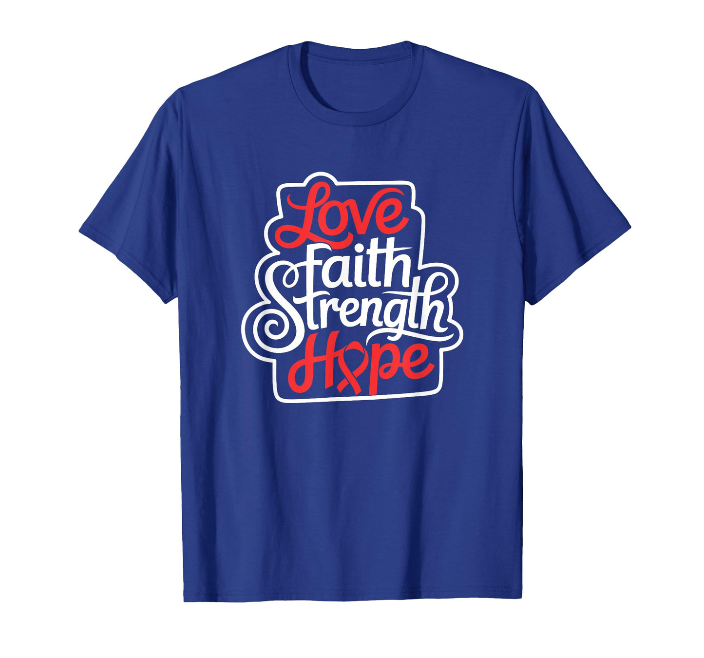 Love Faith- Stroke Awareness Supporter Ribbon T-Shirt