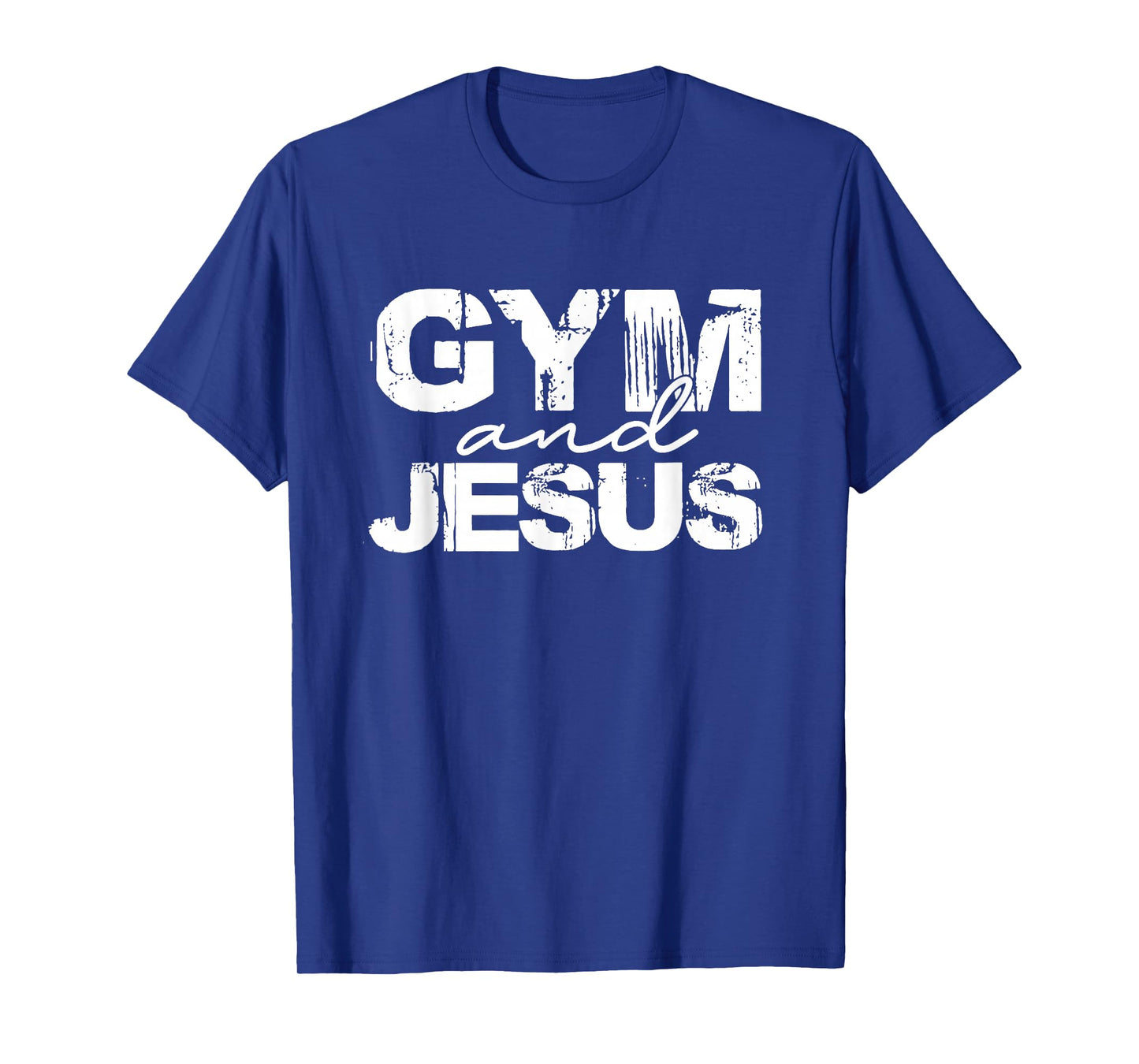 Gym and Jesus Workout Faith Design T-Shirt