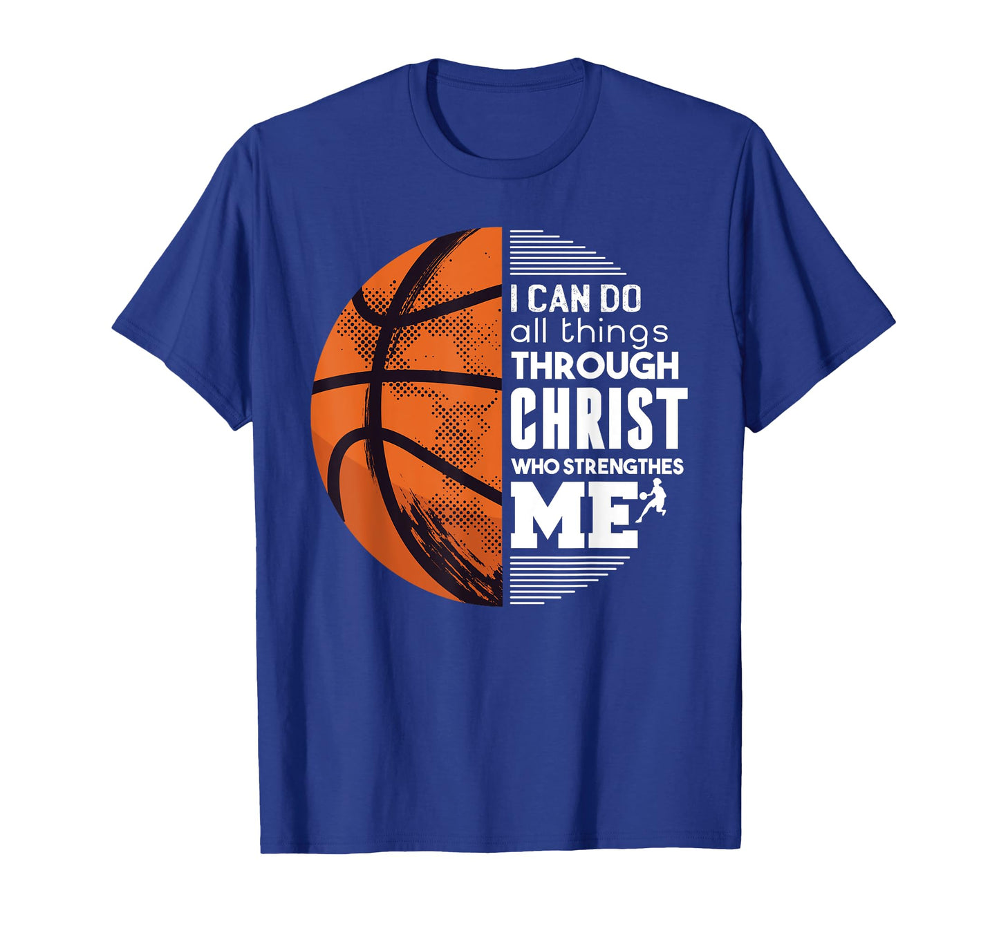 Christian Basketball I Can Do All Things Philippians Gift T-Shirt