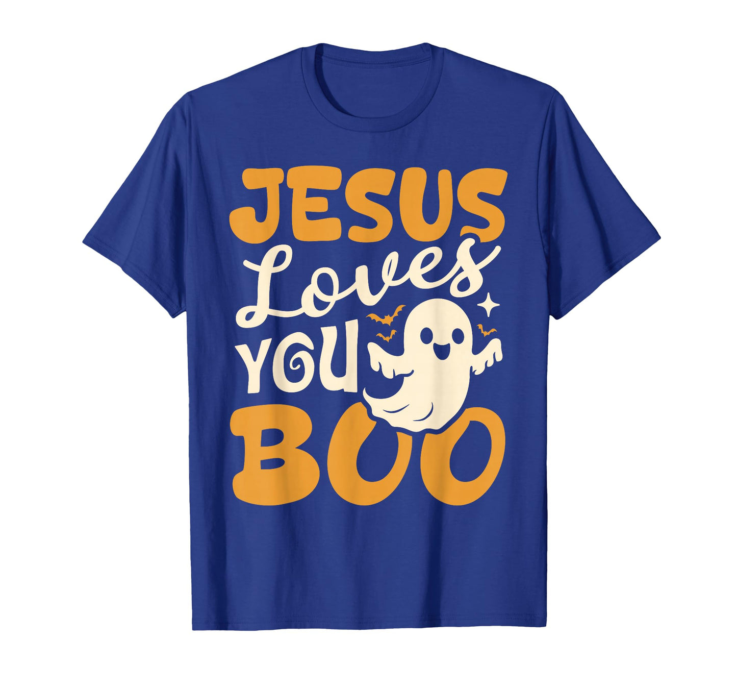 Jesus Loves You Boo Christian Halloween Ghost Funny T-Shirt