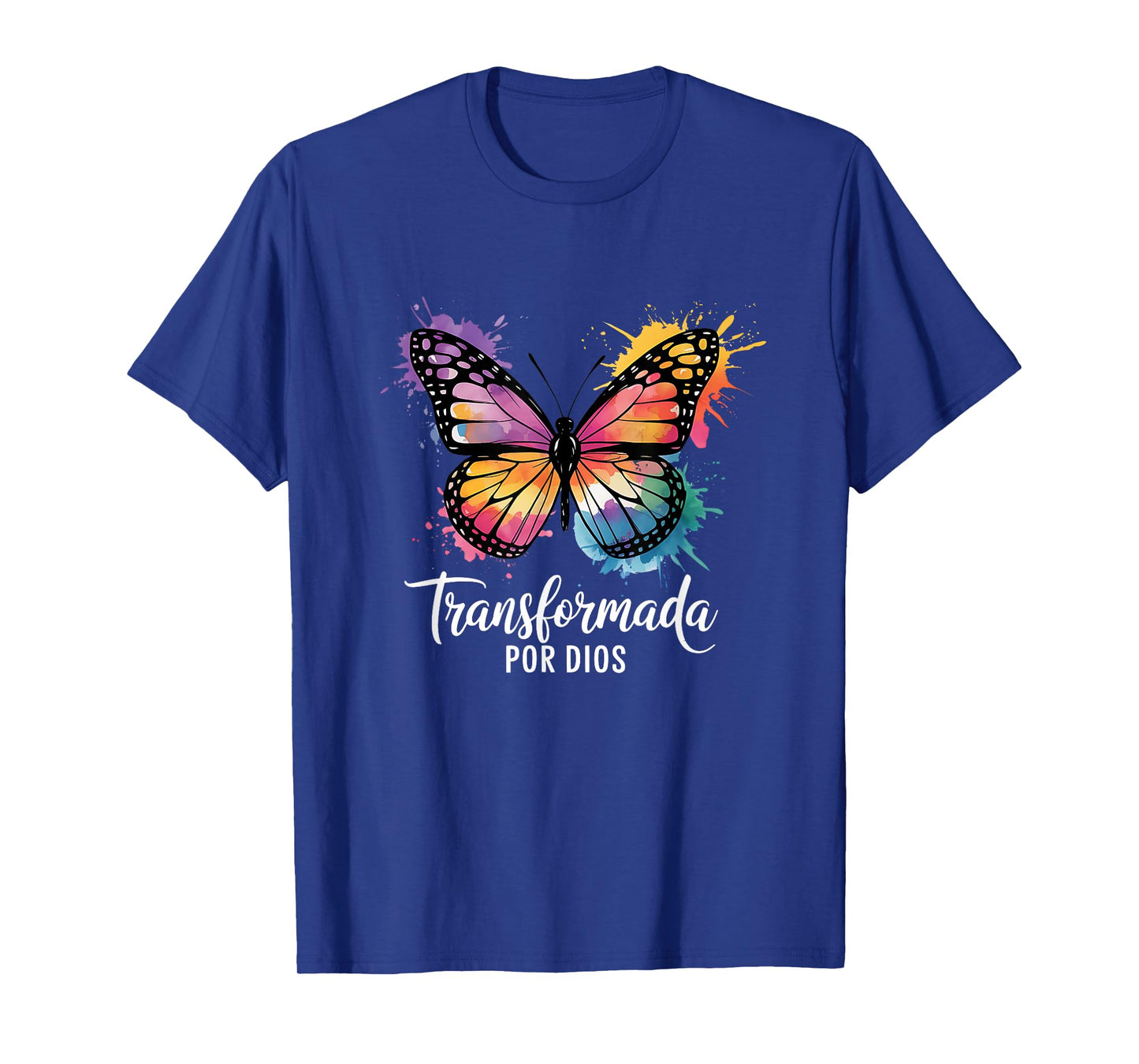 Transformada Por Dios Inspirational Butterfly T-Shirt