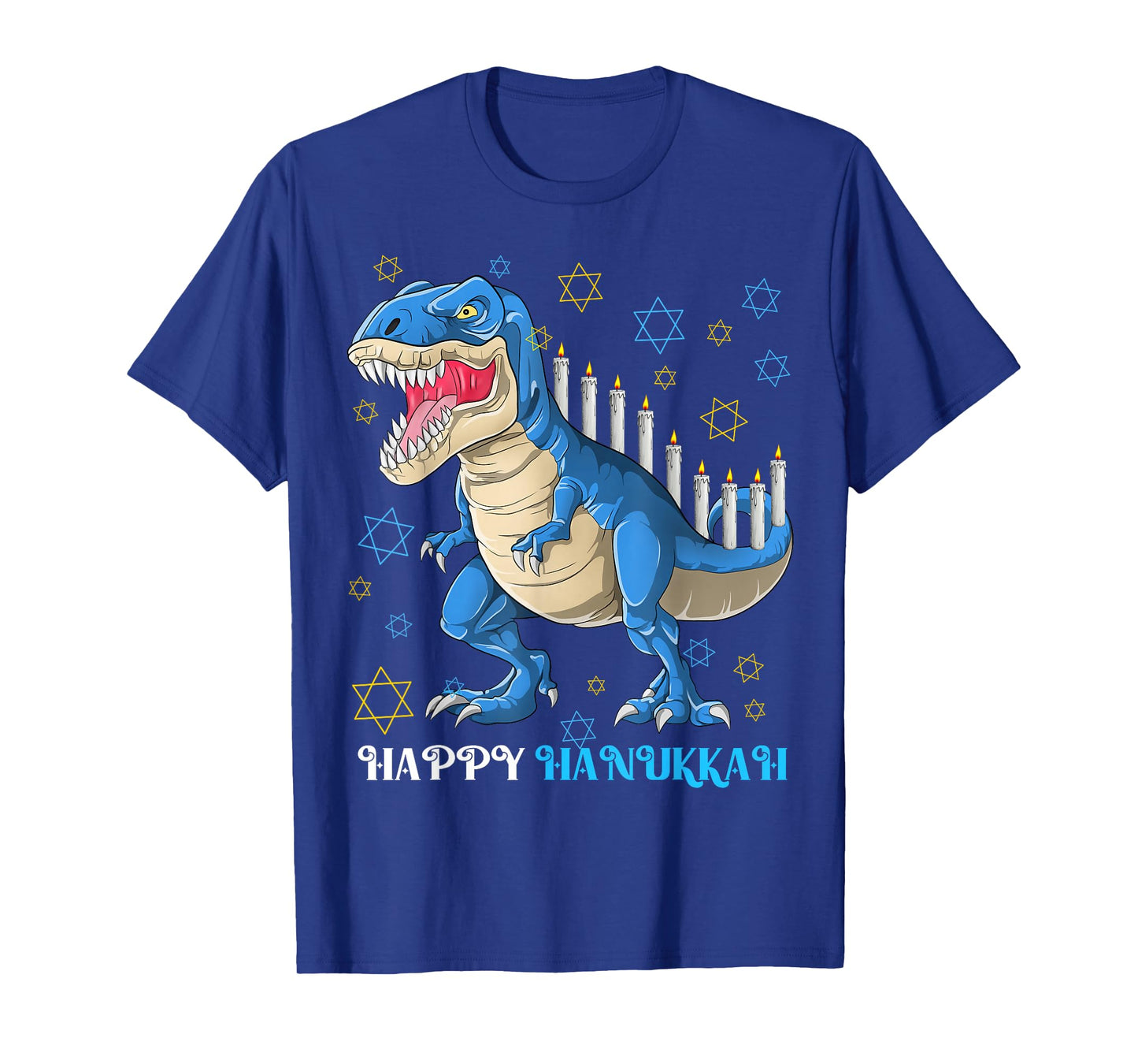 Menorasaurus Jewish Dinosaur Hanukkah Kids Boys Gift T-Shirt
