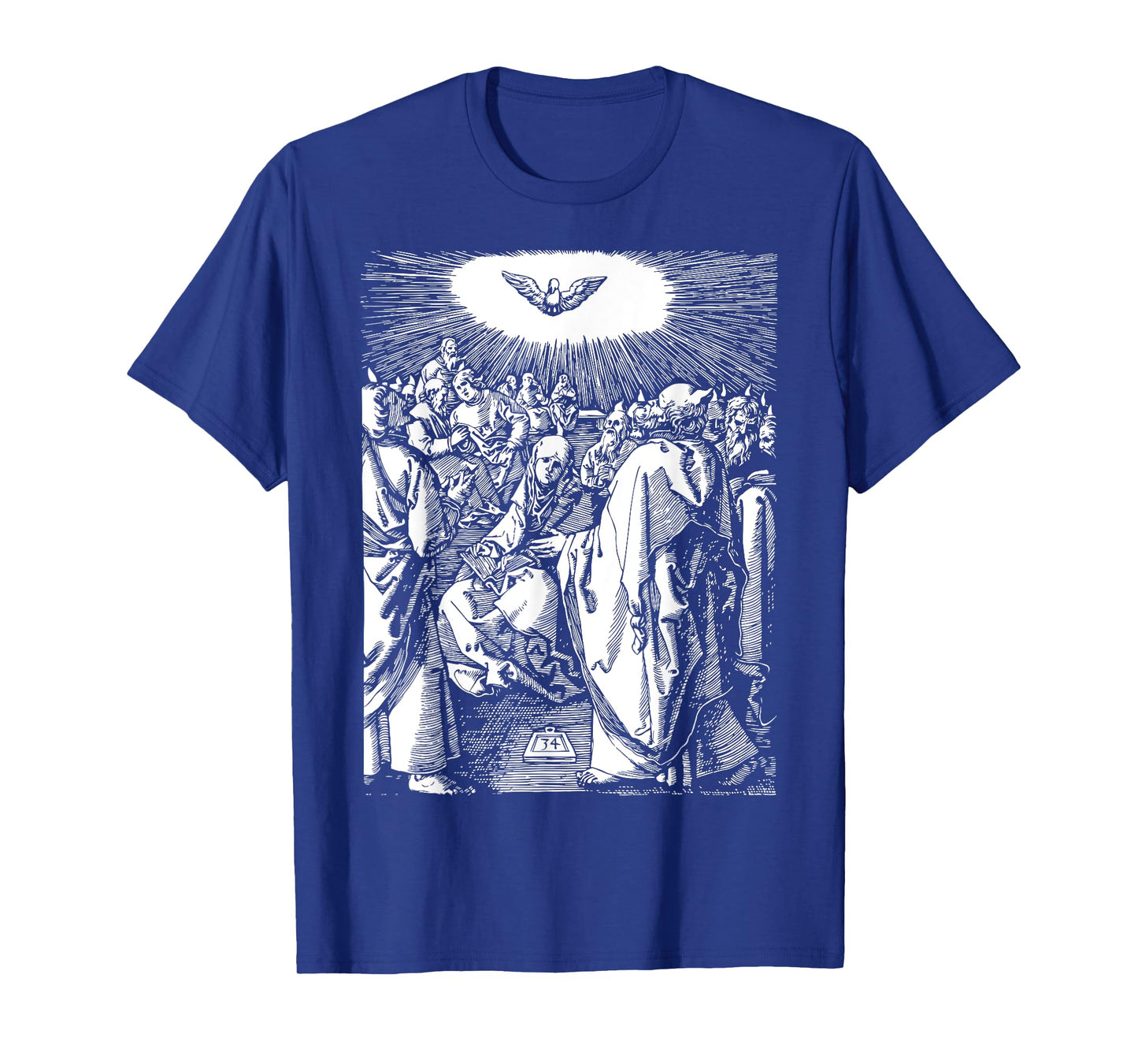 Pentecost Dove Tongues of Fire Flame Holy Spirit Catholic T-Shirt