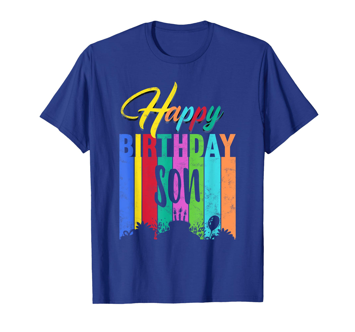 Happy Birthday Son Personalized Name Gift Custom B-day T-Shirt