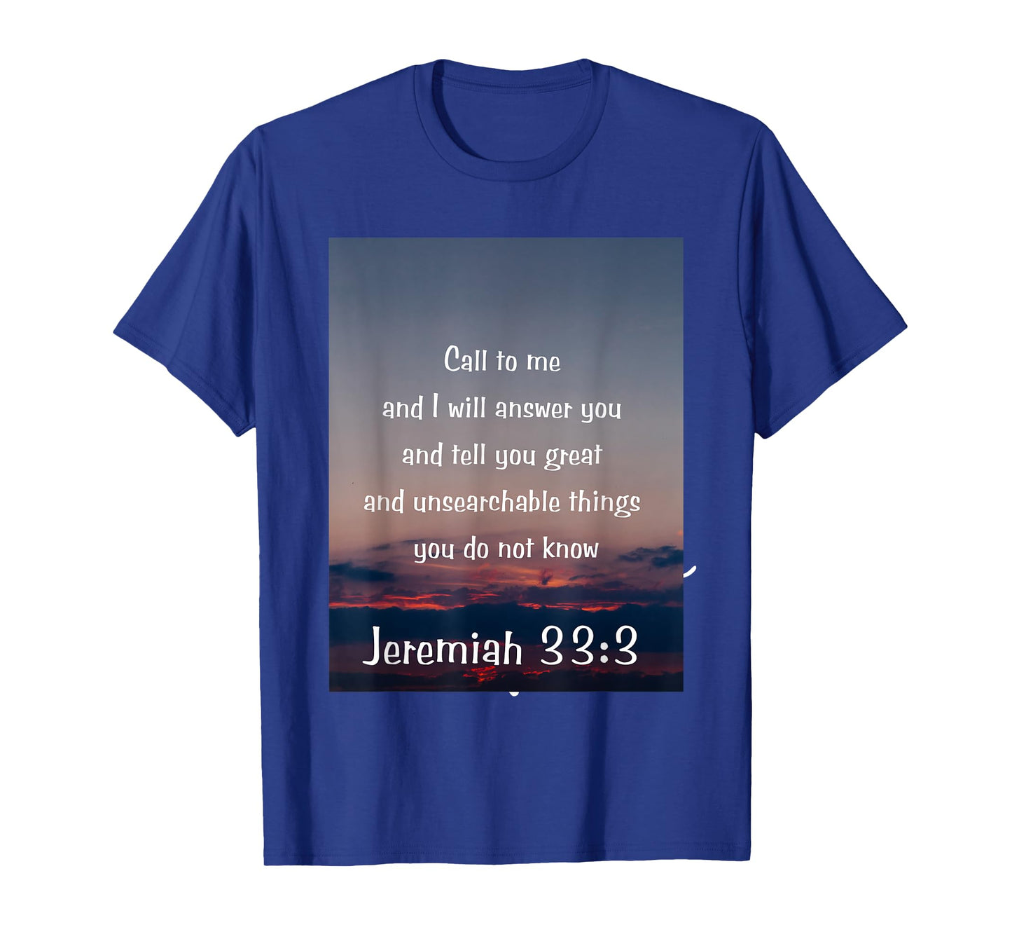 Jeremiah 33 Bible Verse Jesus Christianity T-Shirt
