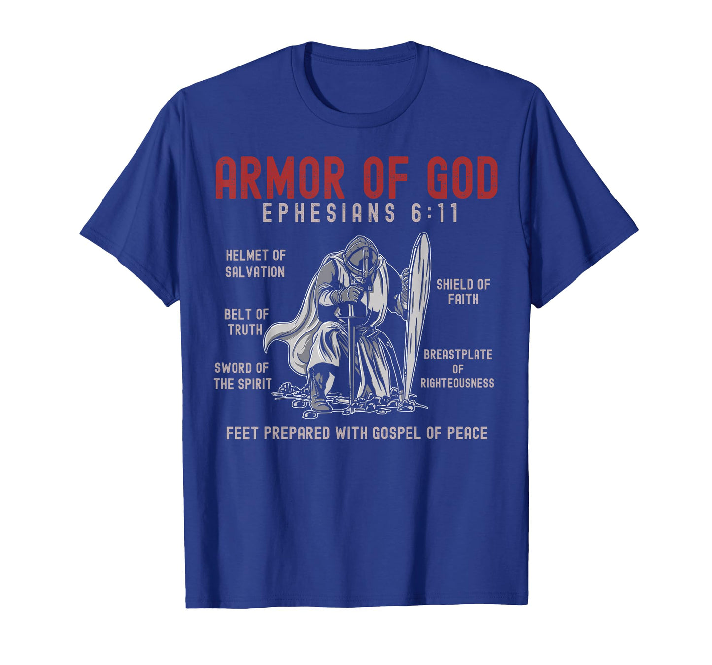 Put On The Full Armor Of God Bible Chapters - Christian T-Shirt