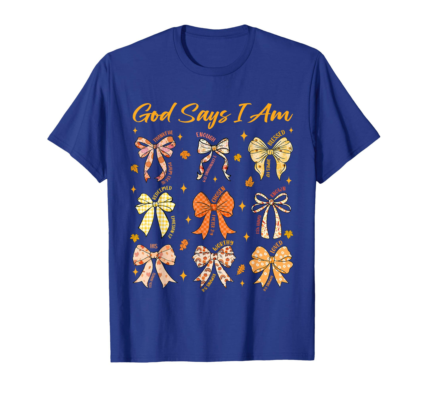 God Says I Am Coquette Bow Fall Autumn Thanksgiving Women T-Shirt