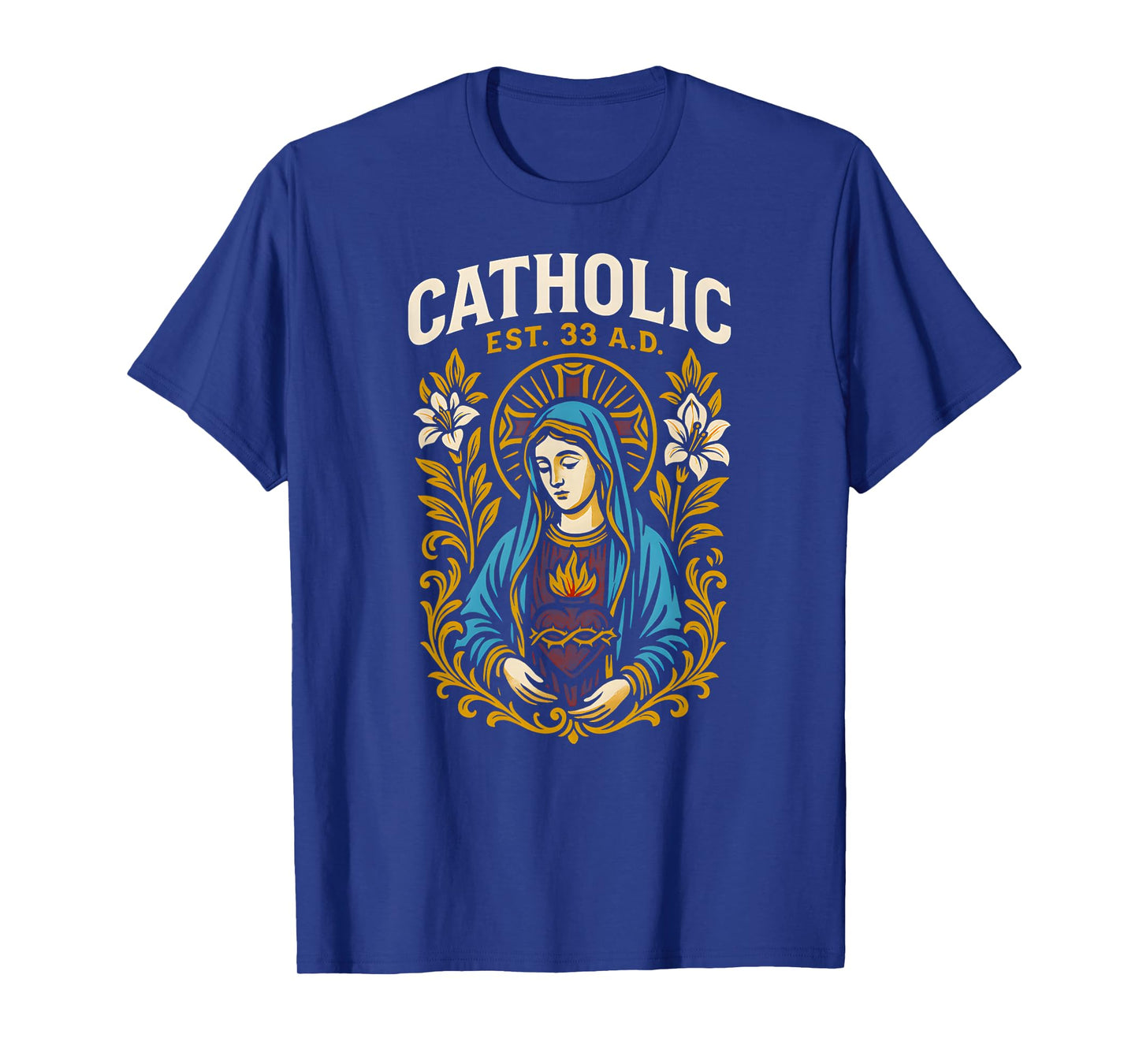 Catholic Pride Est 33 AD Retro Mens Surgery Patient T-Shirt