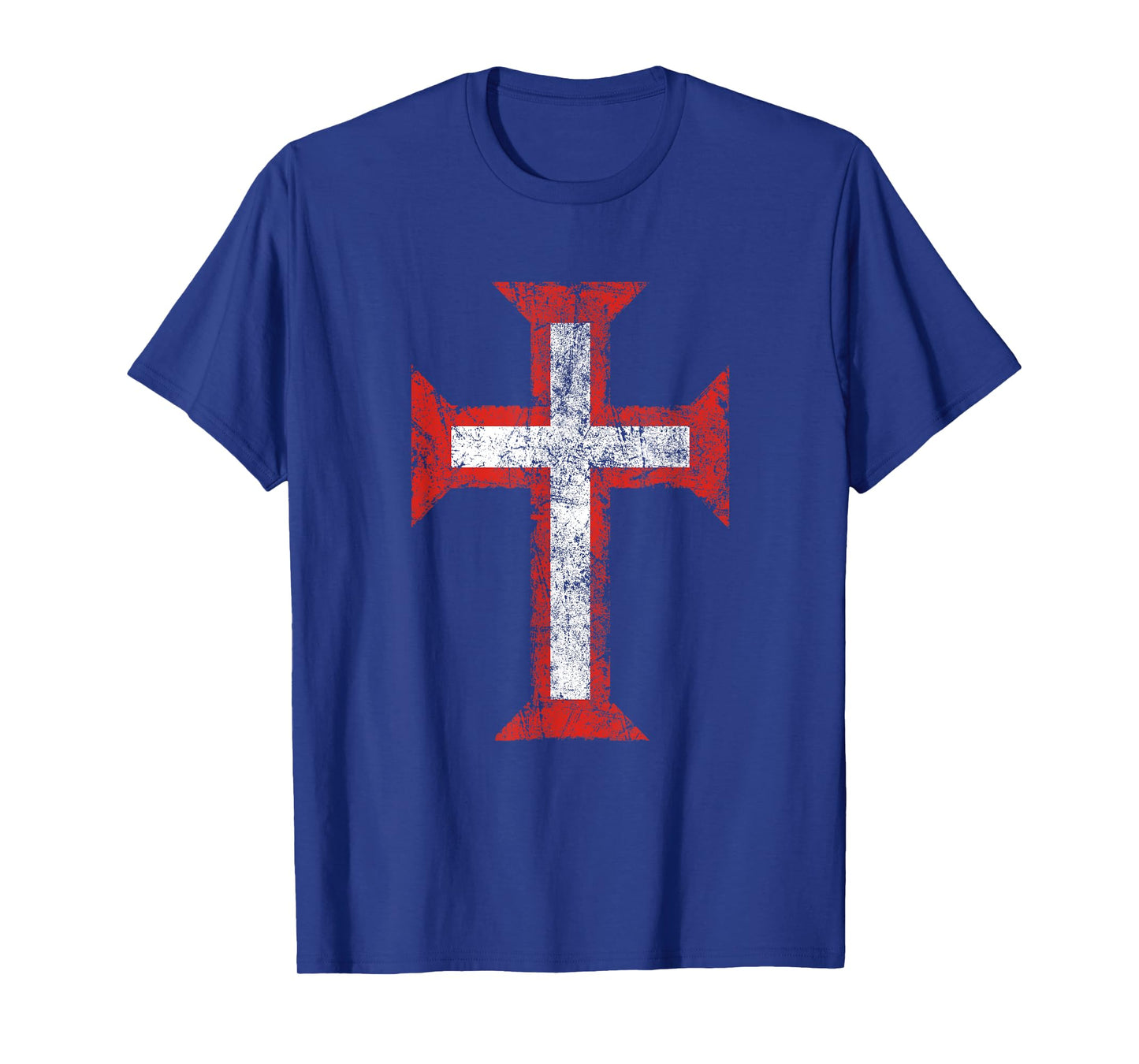 Order of Christ Cross-Templar-christian-Portugal-Eroded T-Shirt