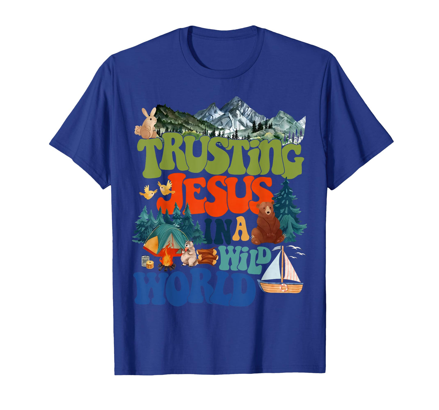 Christian Summer True North VBS 2025 Trusting Jesus Camp T-Shirt
