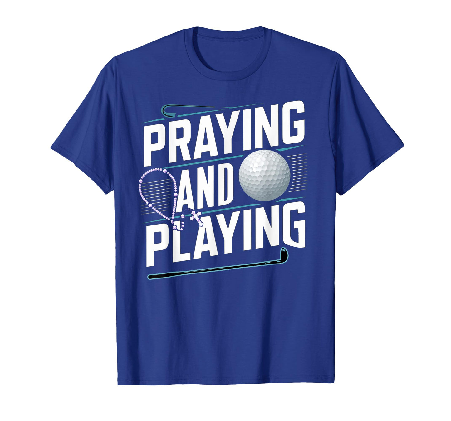 Praying Golfer - Pray God Jesus Golf - Golfing T-Shirt