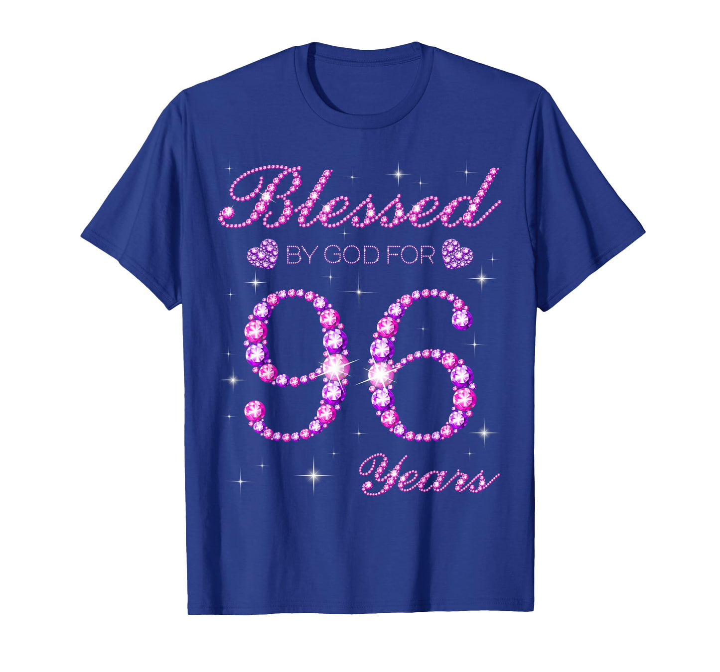 Blessed by God for 96 Years Old 96th Birthday Party T-Shirt
