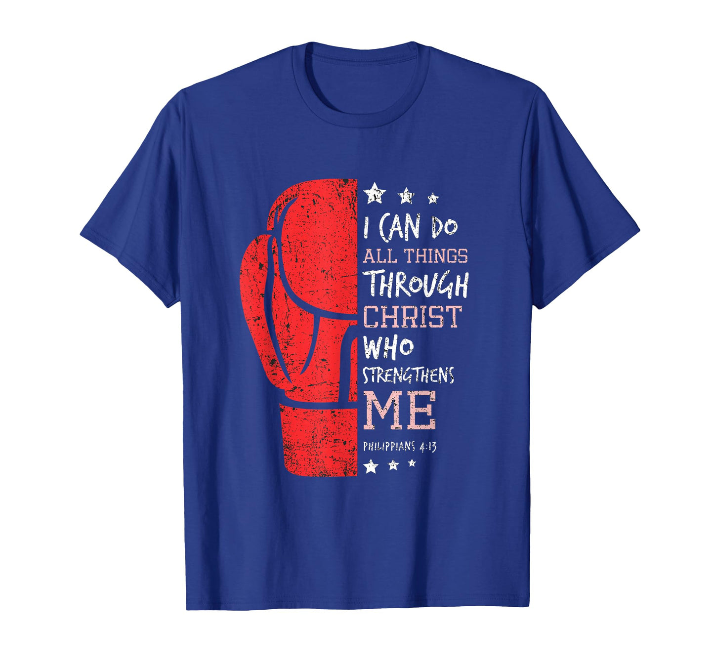 Philippians 4 13 I Can Do All Things Christian Boxing T-Shirt