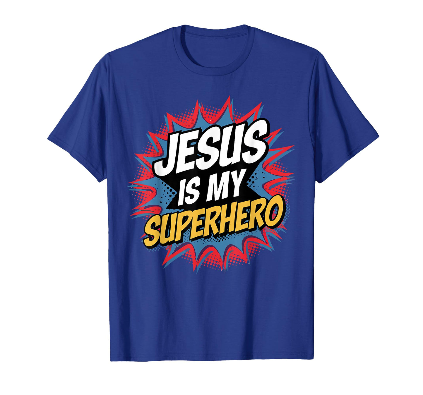 Kid Jesus Is My Superhero Funny Christian Boy Godson Toddler T-Shirt