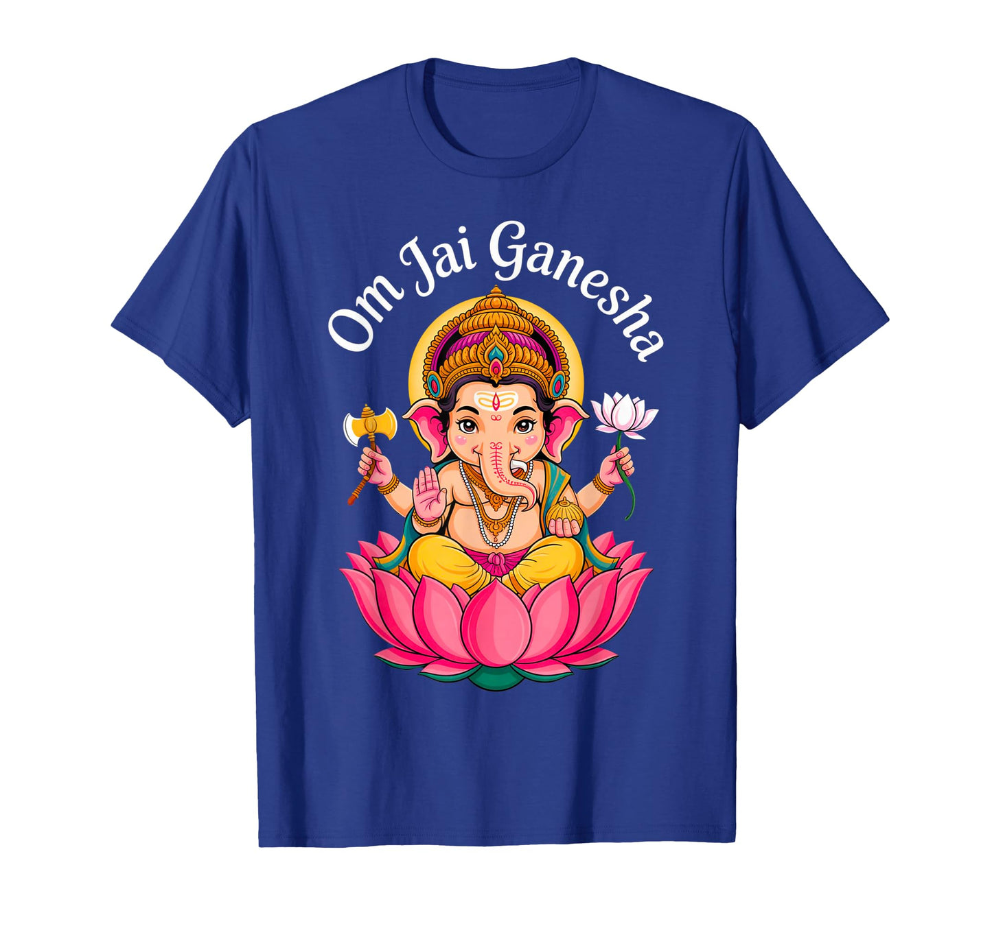 Hindu Ganesha Puja Elephant God India Meditation Yoga Murti T-Shirt
