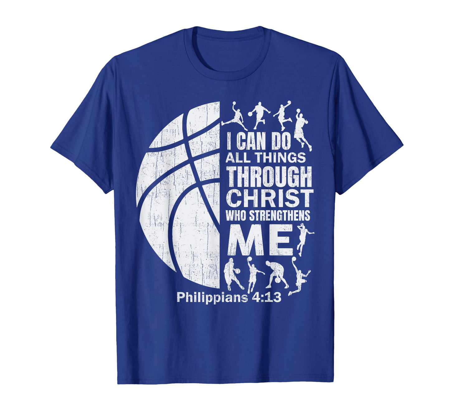 Christian Basketball T Shirt Christ Bible Verse Boys Teen T-Shirt