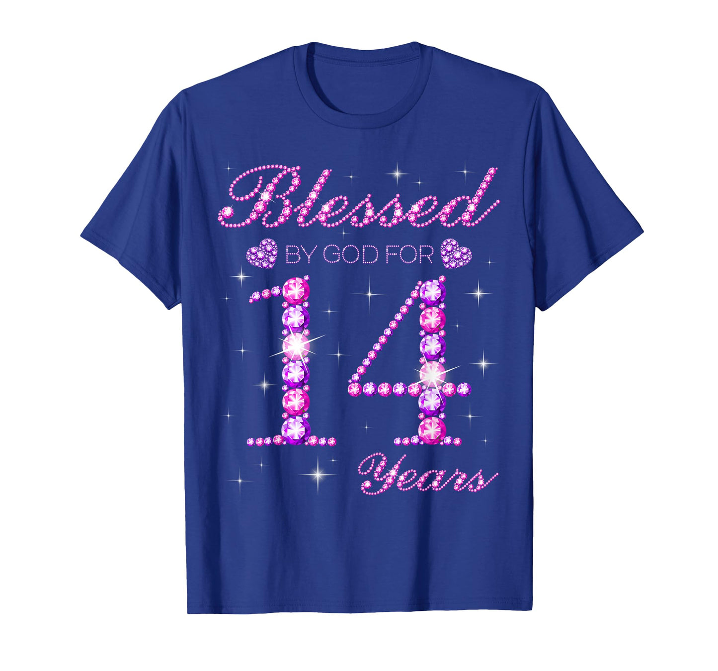 Blessed by God for 14 Years Old 14th Birthday Party T-Shirt