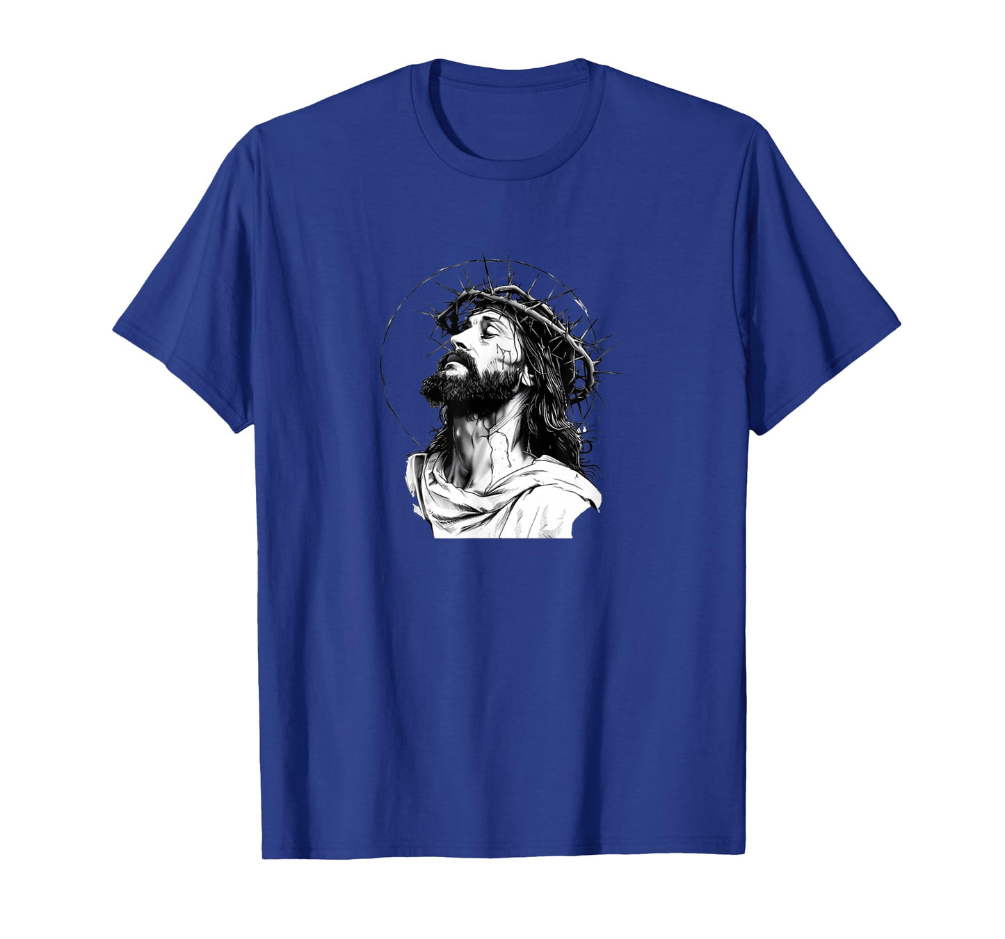 Jesus Christ Face with Crown of Thorns God Bible T-Shirt